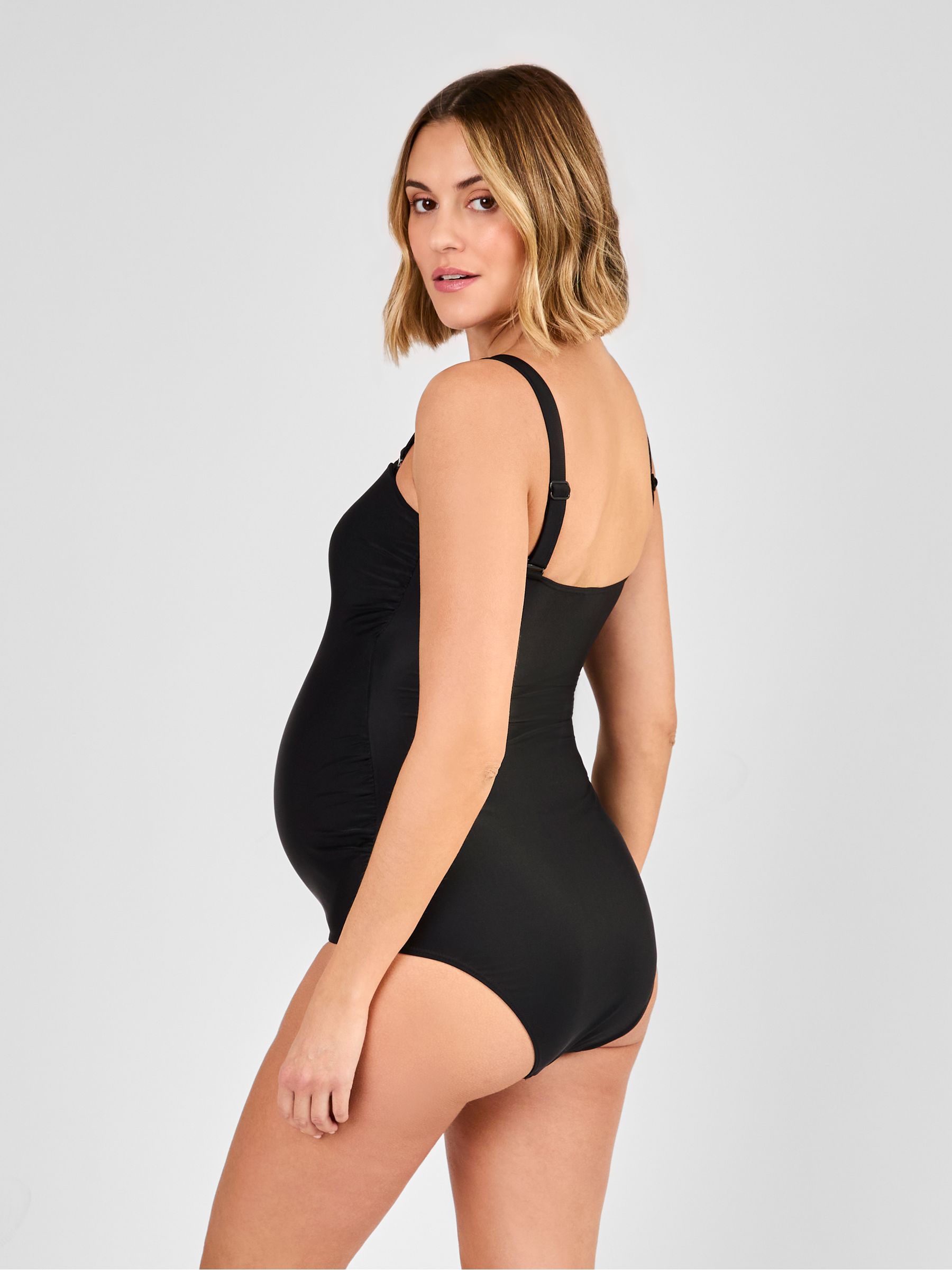 Black Maternity Bandeau Swimsuit - Image 2 of 8