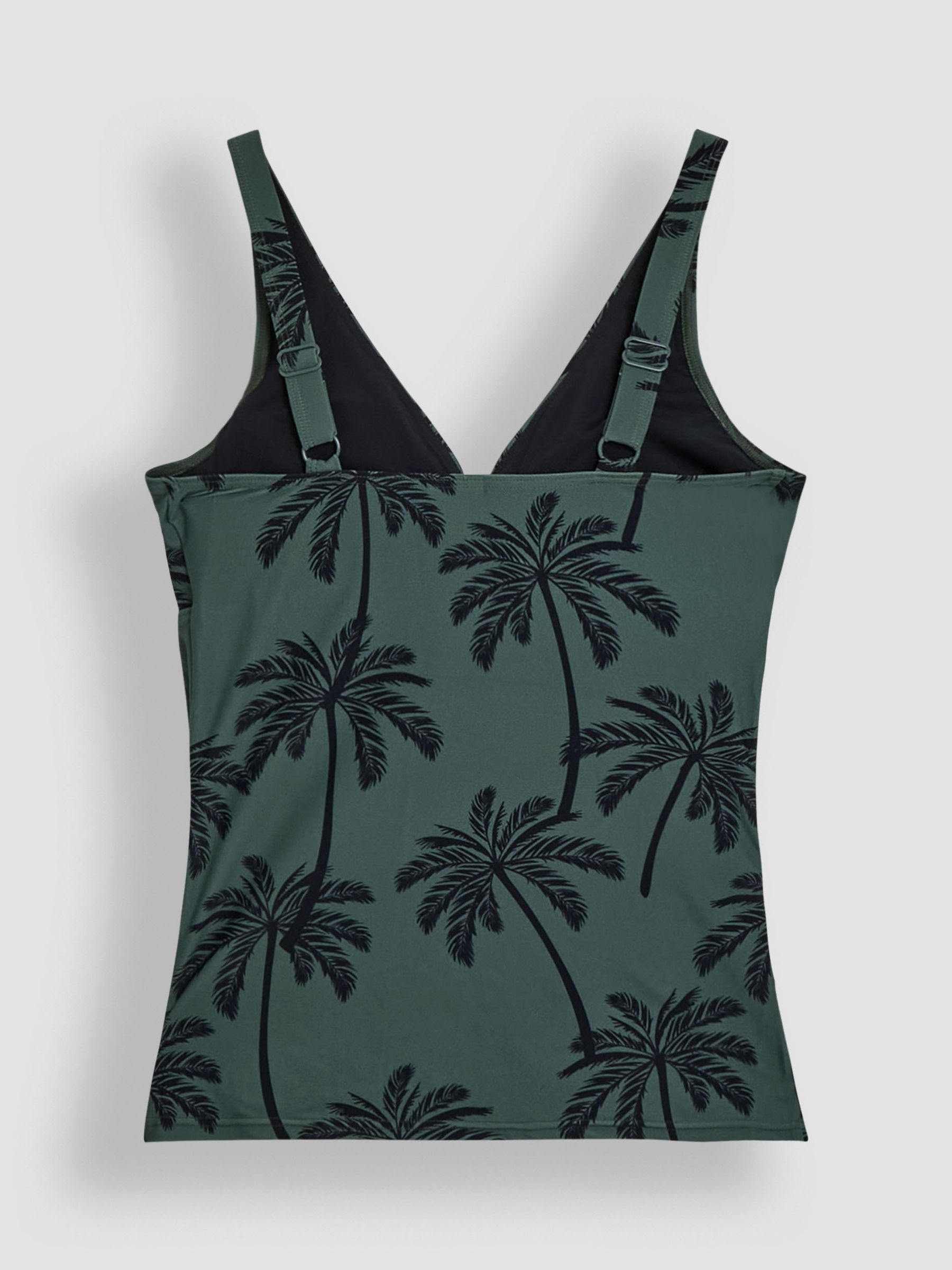 Khaki Maternity Palm Print Tankini Set - Image 11 of 11