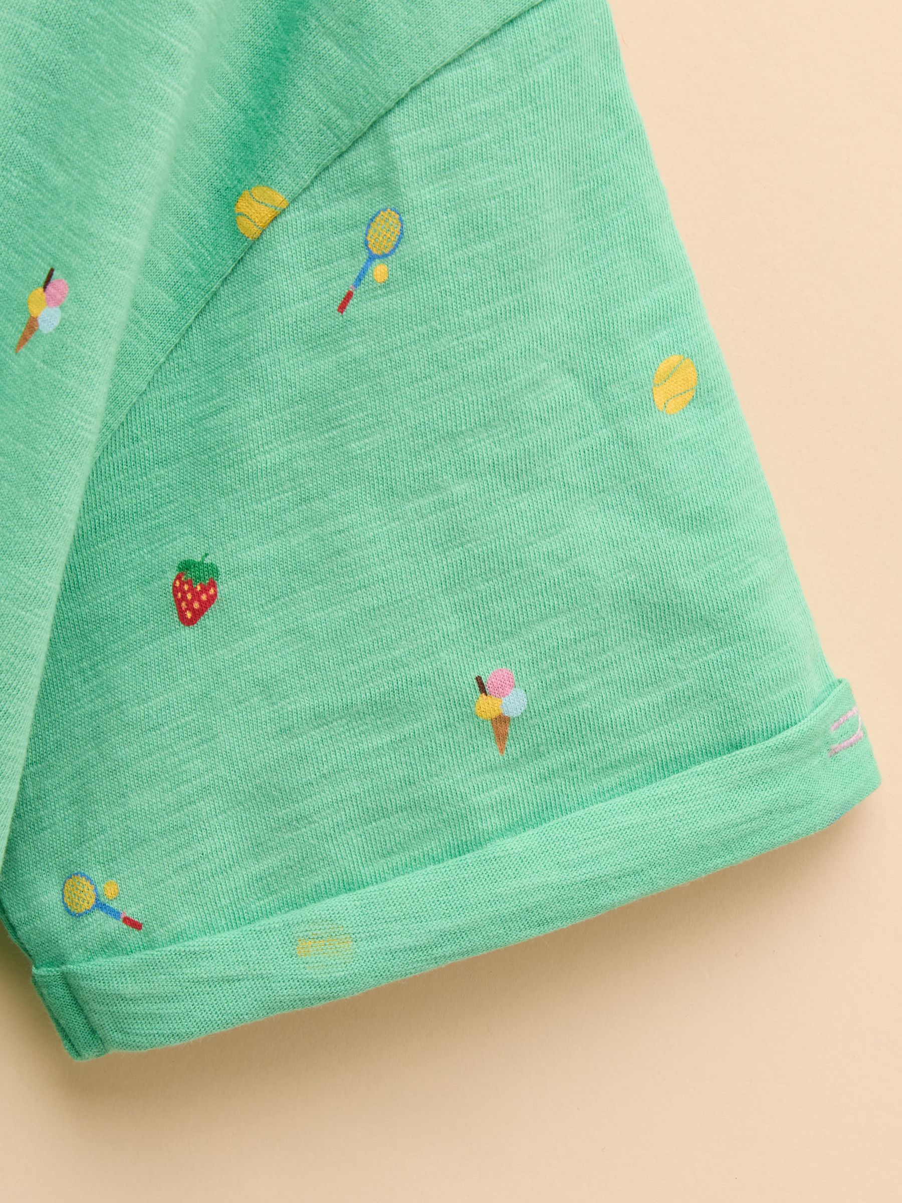 Fundays Green Printed T-Shirt - Image 5 of 6