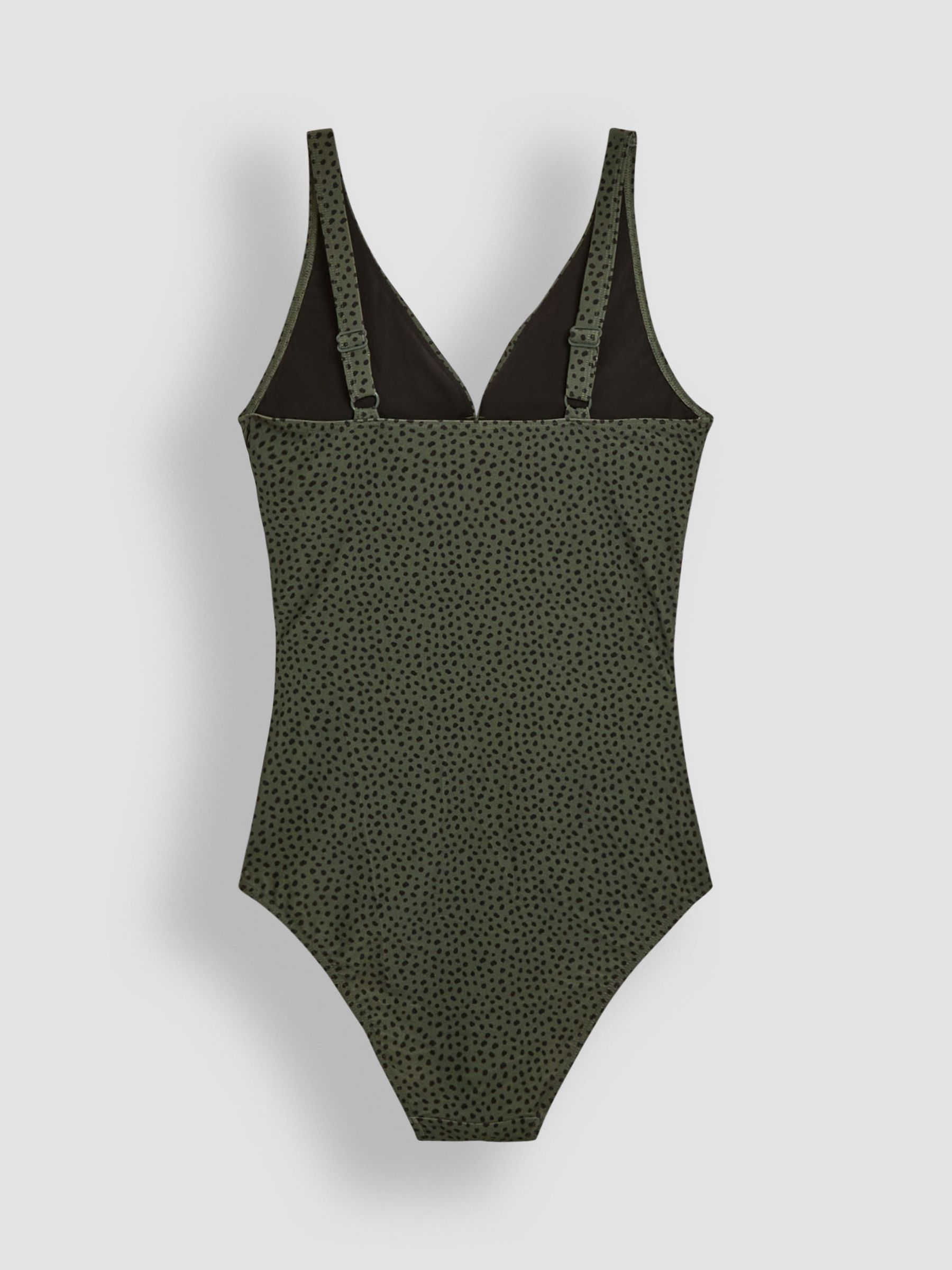 Khaki Maternity Spot V-Neck Swimsuit - Image 10 of 10