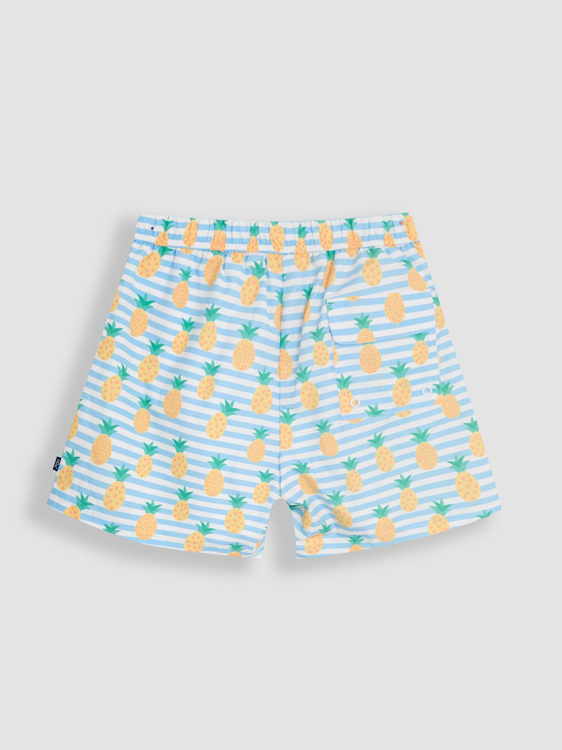 Blue Mens Pineapple Printed Swim Shorts - Image 2 of 5