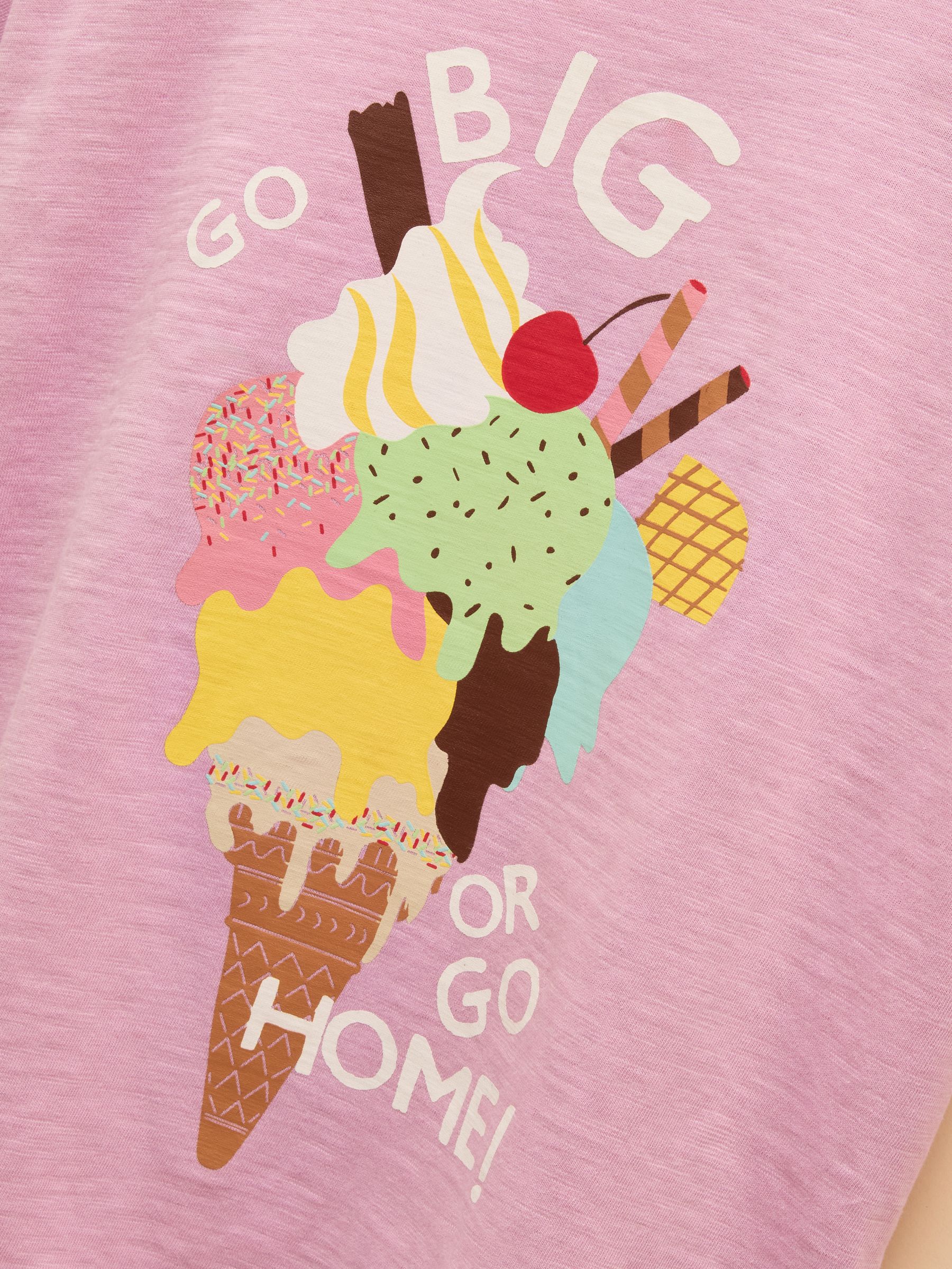 Fundays Purple Printed T-Shirt - Image 4 of 5