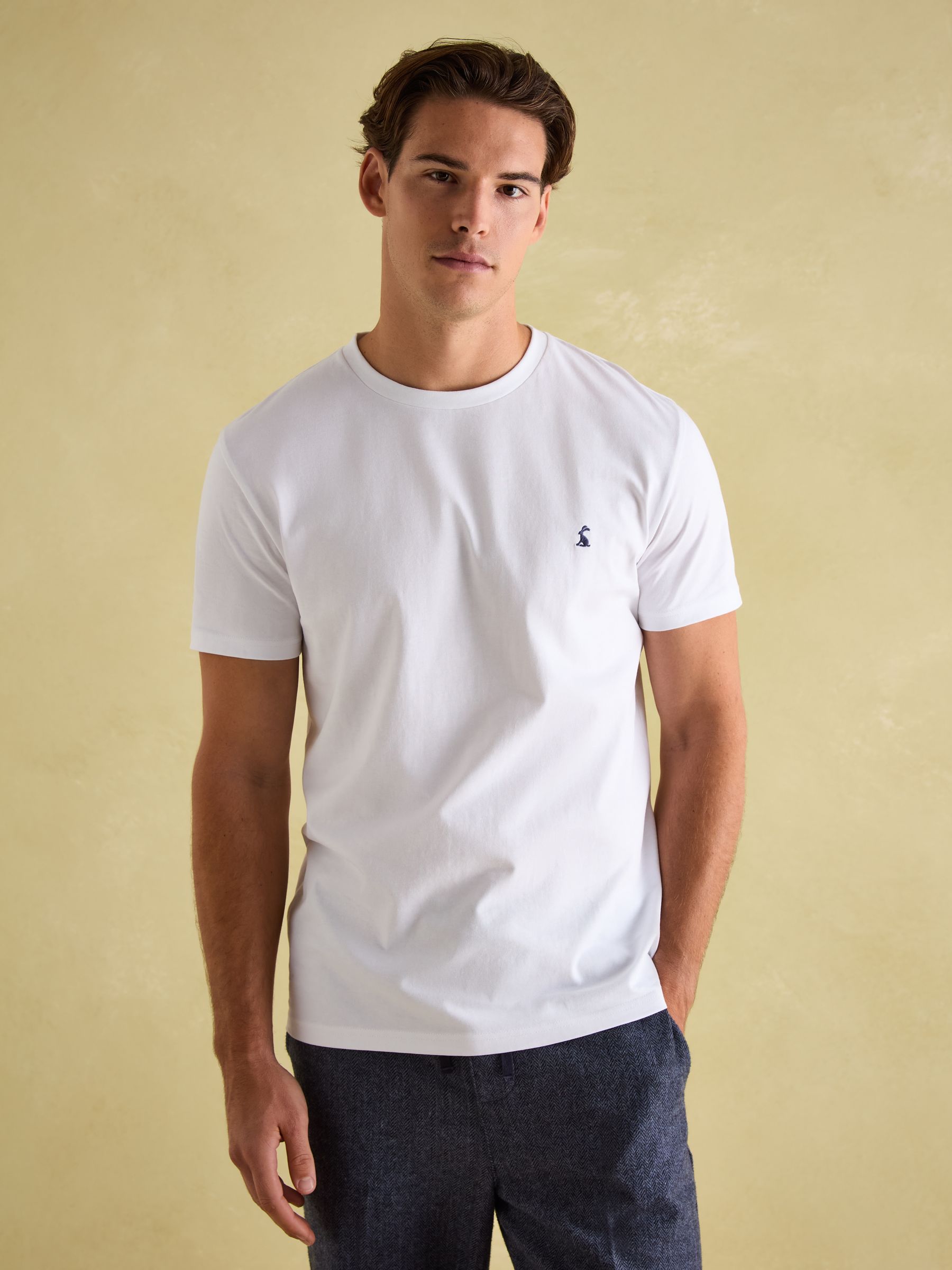 Everyday Navy/White Pack of Two Crew Neck T-Shirts - Image 3 of 9