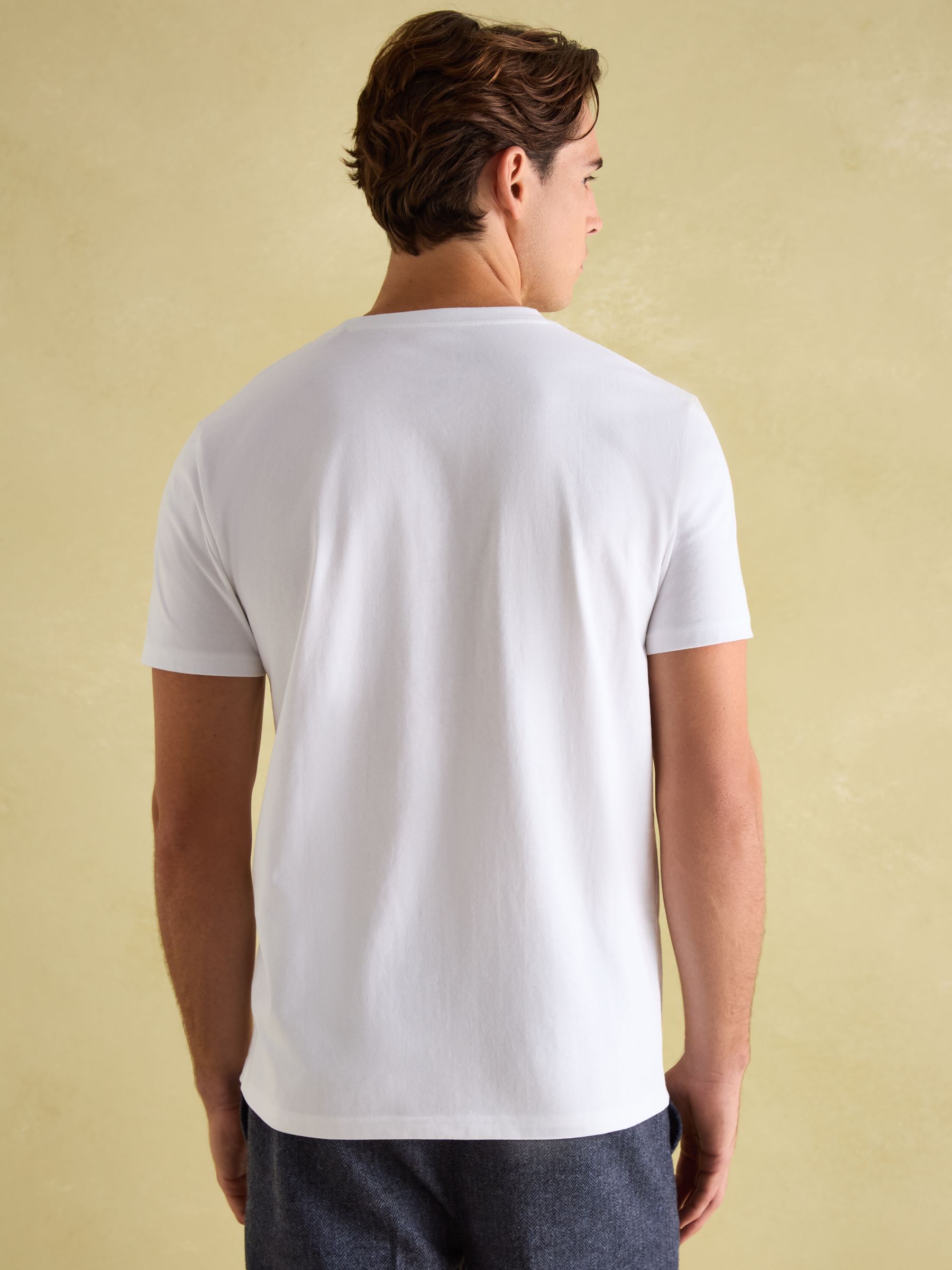Everyday Navy/White Pack of Two Crew Neck T-Shirts - Image 5 of 9