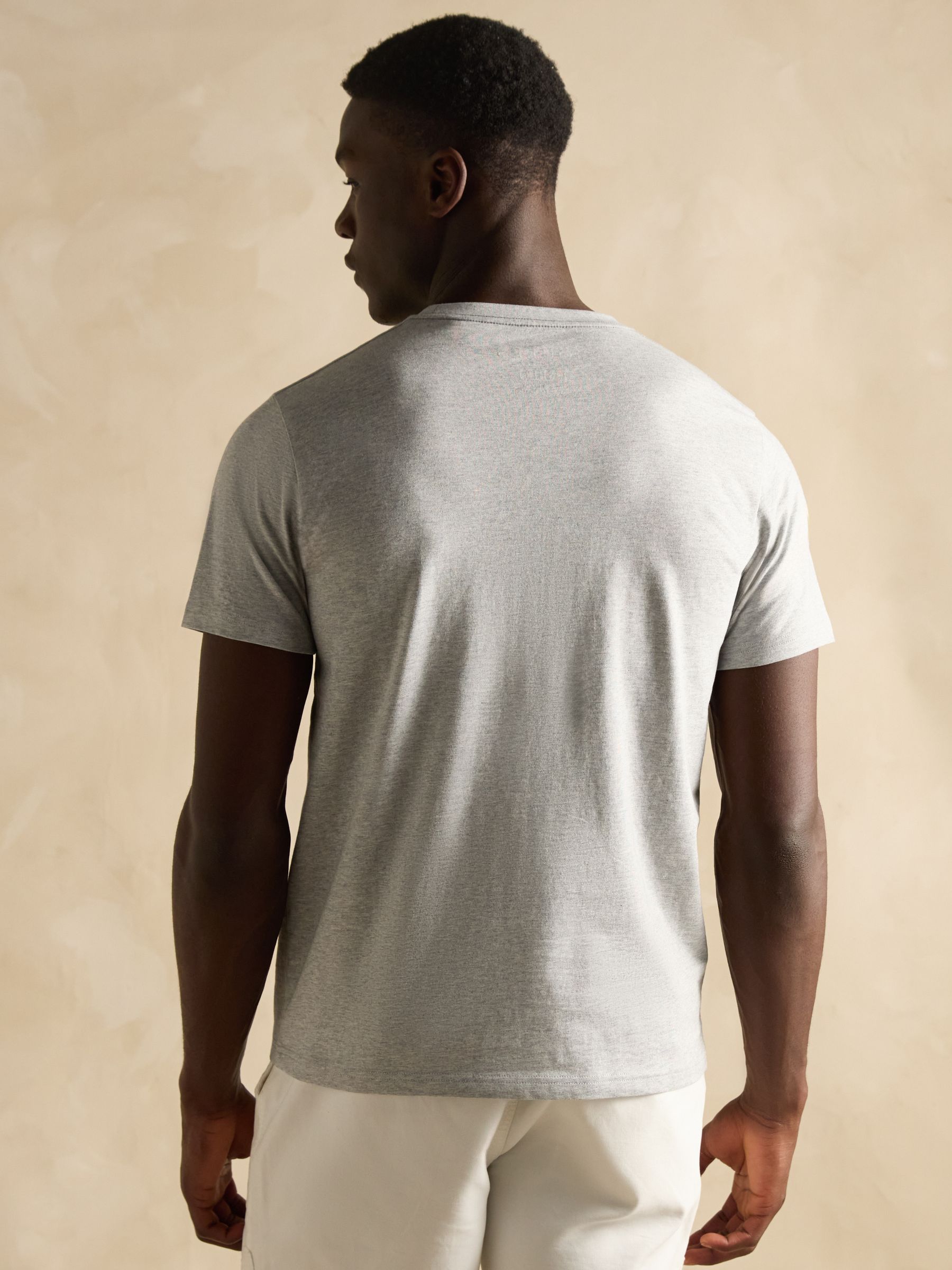 Everyday Multi/White 5 Pack Crew Neck Cotton T-Shirts - Image 8 of 20