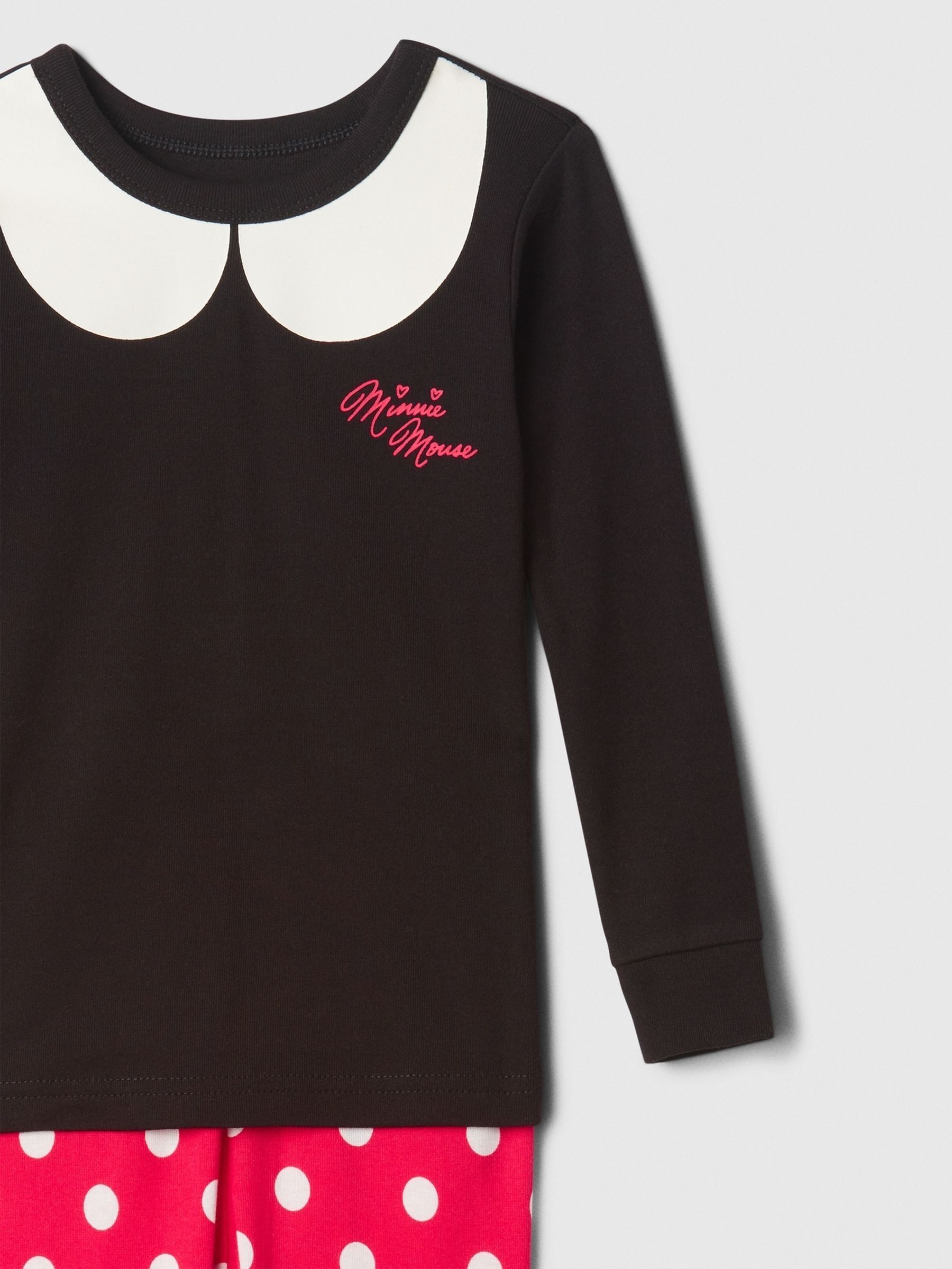 Black/Red Minnie Mouse Disney Cotton Long Sleeve Pyjamas (6mths-5yrs) - Image 3 of 3