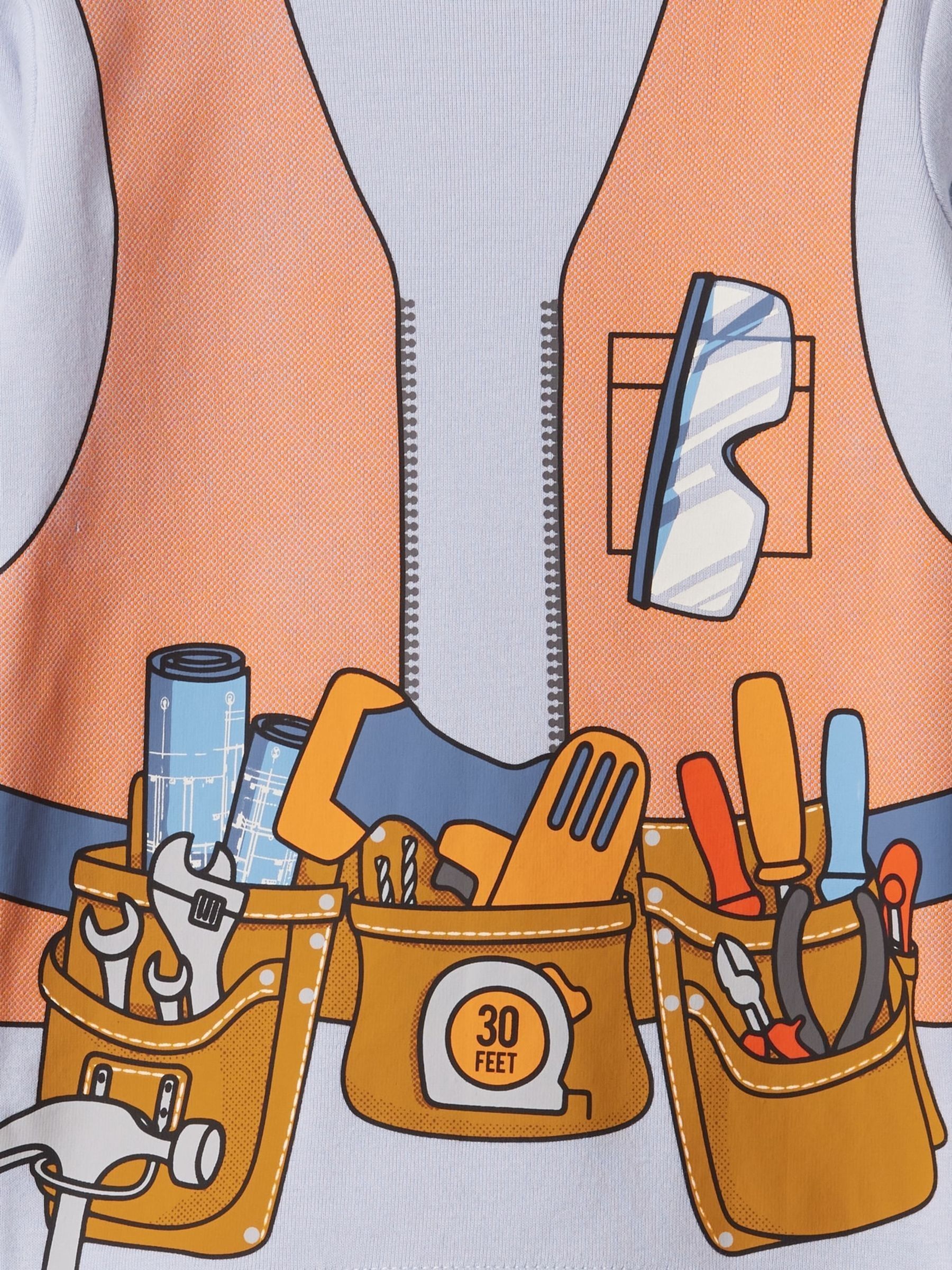 Blue Builder Cotton Long Sleeve Pyjamas (6mths-5yrs) - Image 3 of 3