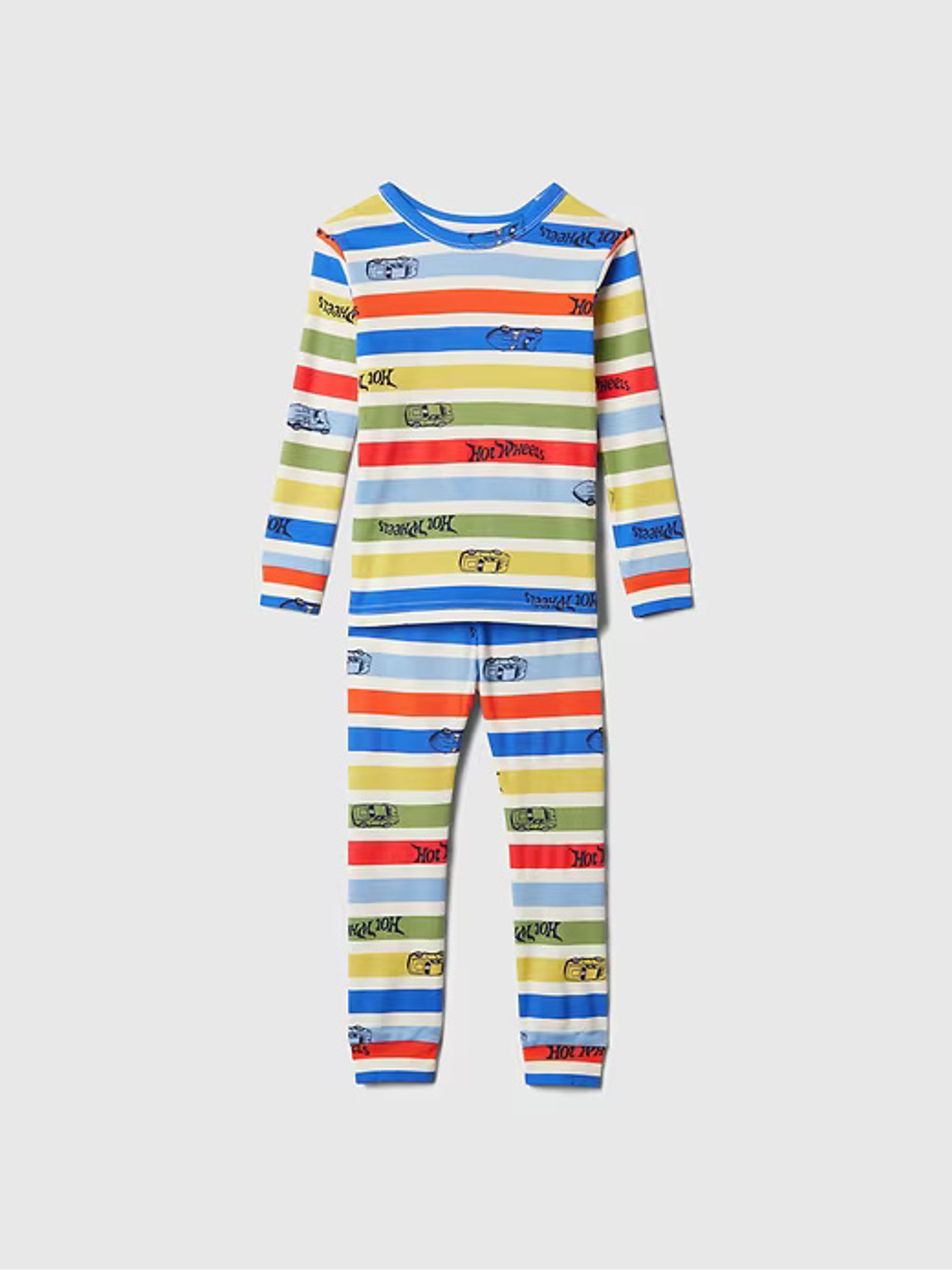 Cream Hot Wheels Cotton Long Sleeve Pyjama Set (6mths-5yrs) - Image 1 of 3