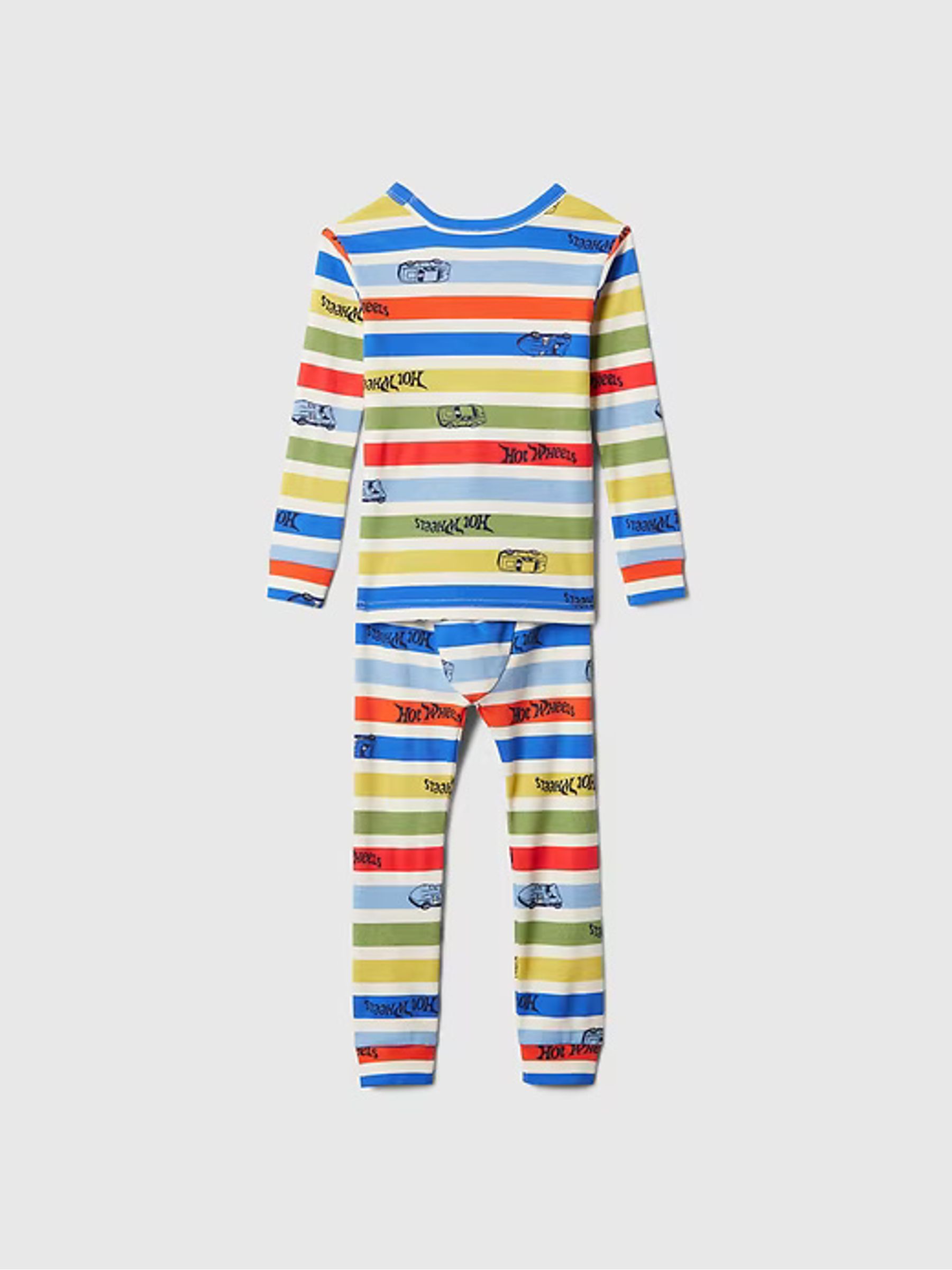 Cream Hot Wheels Cotton Long Sleeve Pyjama Set (6mths-5yrs) - Image 2 of 3