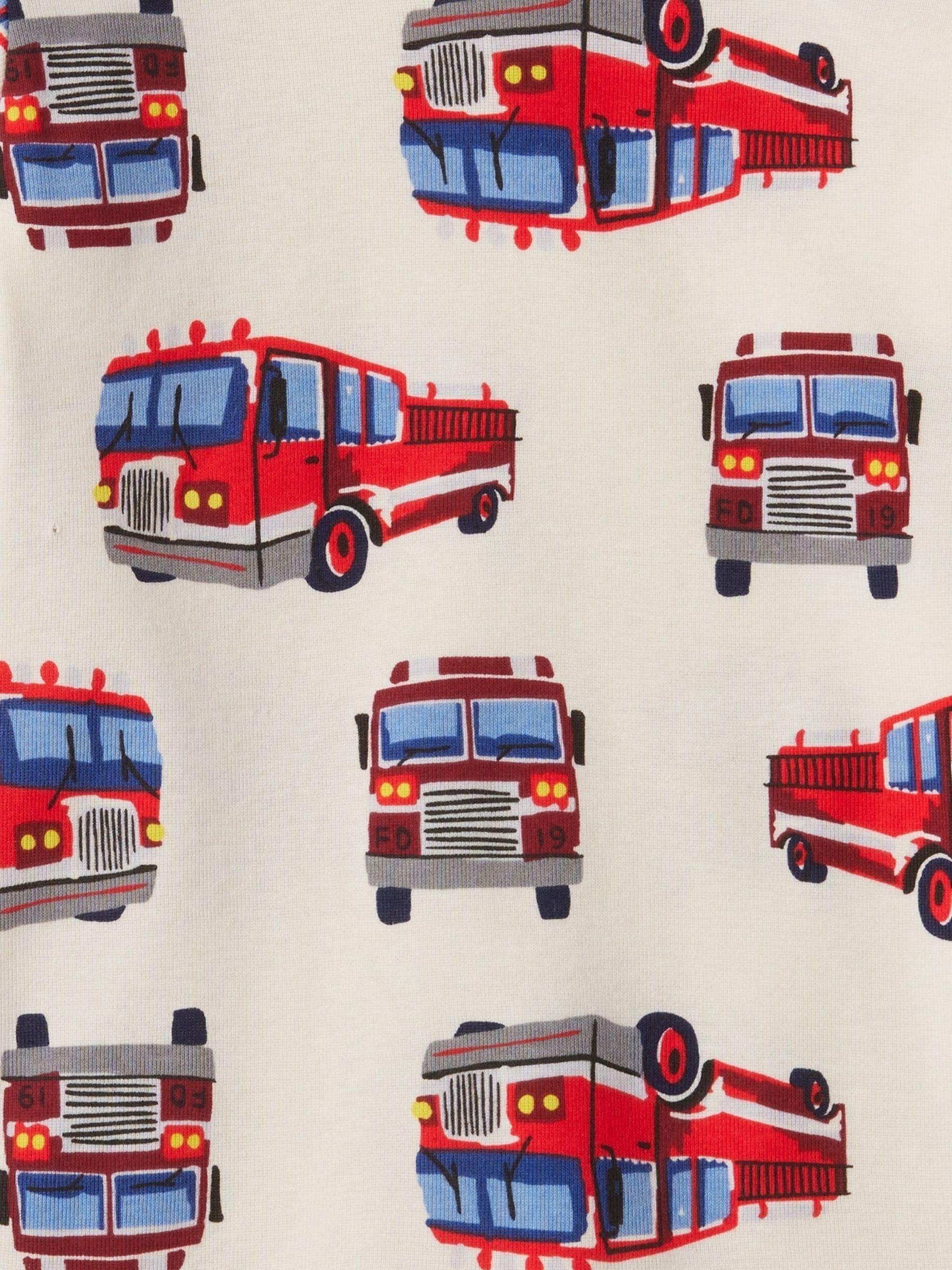 Cream Fire Truck Cotton Long Sleeve Pyjamas (6mths-5yrs) - Image 3 of 3