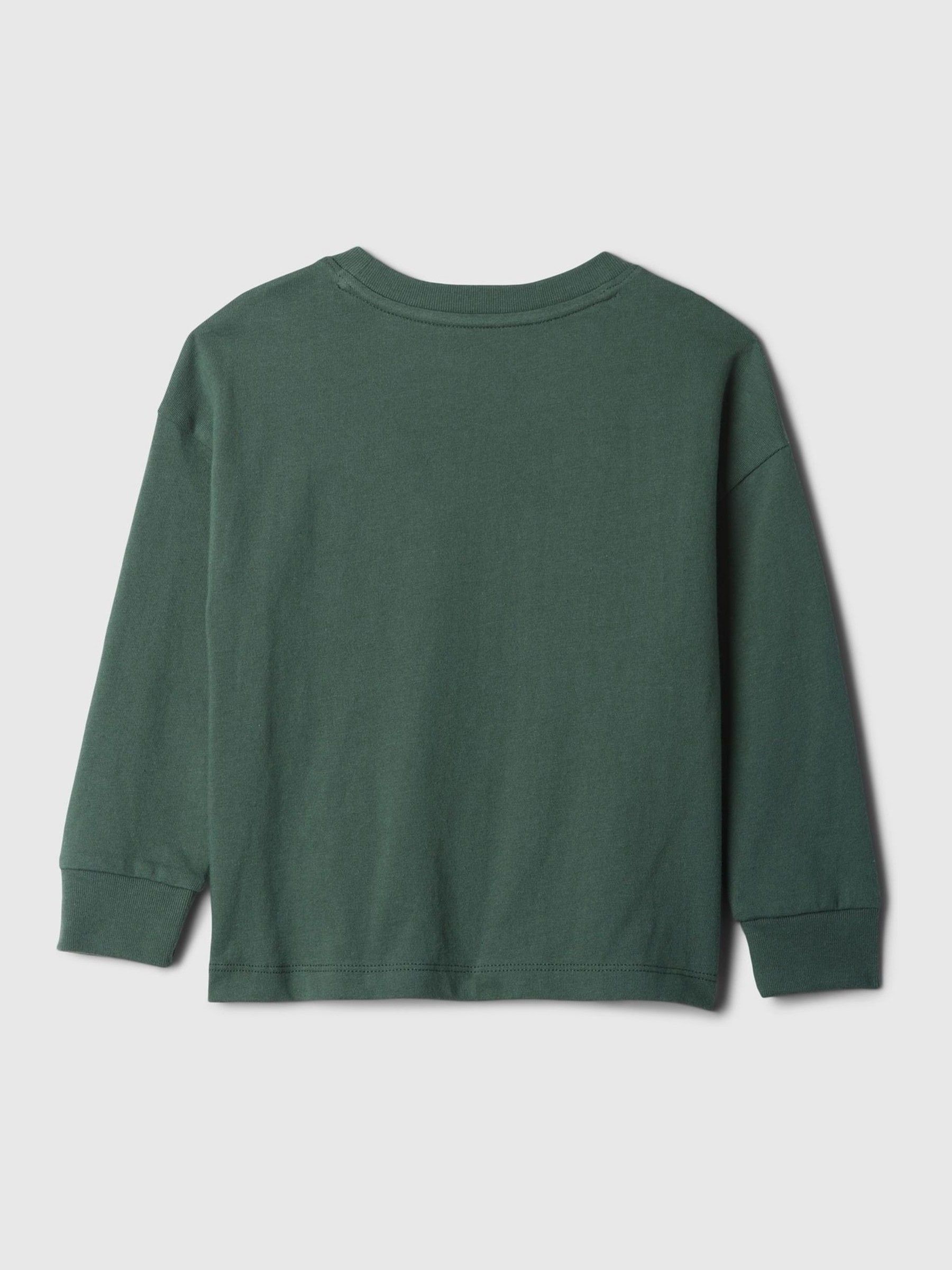 Green Marvel Graphic Long Sleeve T-Shirt (6mths-5yrs) - Image 2 of 2
