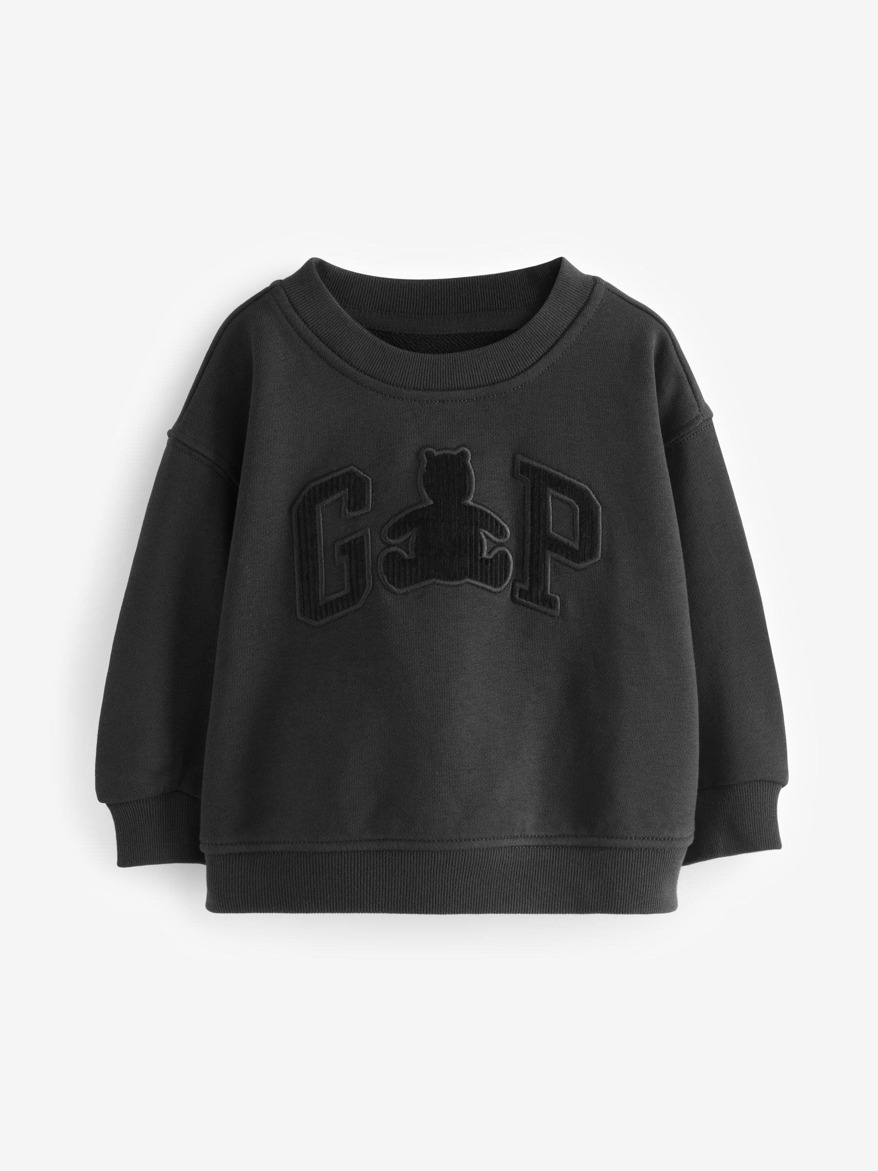 Black Brannan Bear Logo Crewneck Jumper (6mths-5yrs) - Image 1 of 1