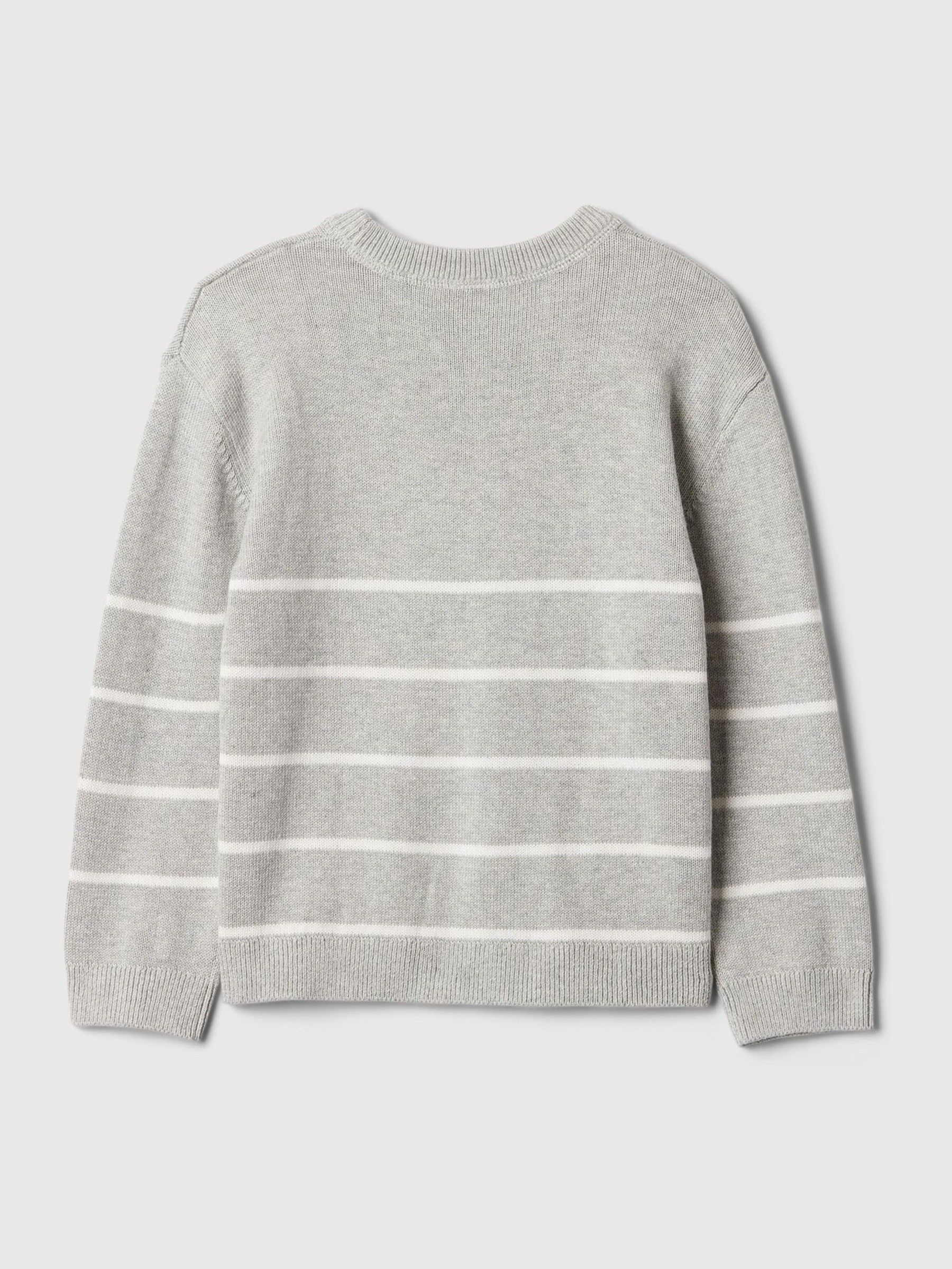 Grey Brannan Bear Relaxed Crew Neck Jumper (6mths-5yrs) - Image 2 of 2