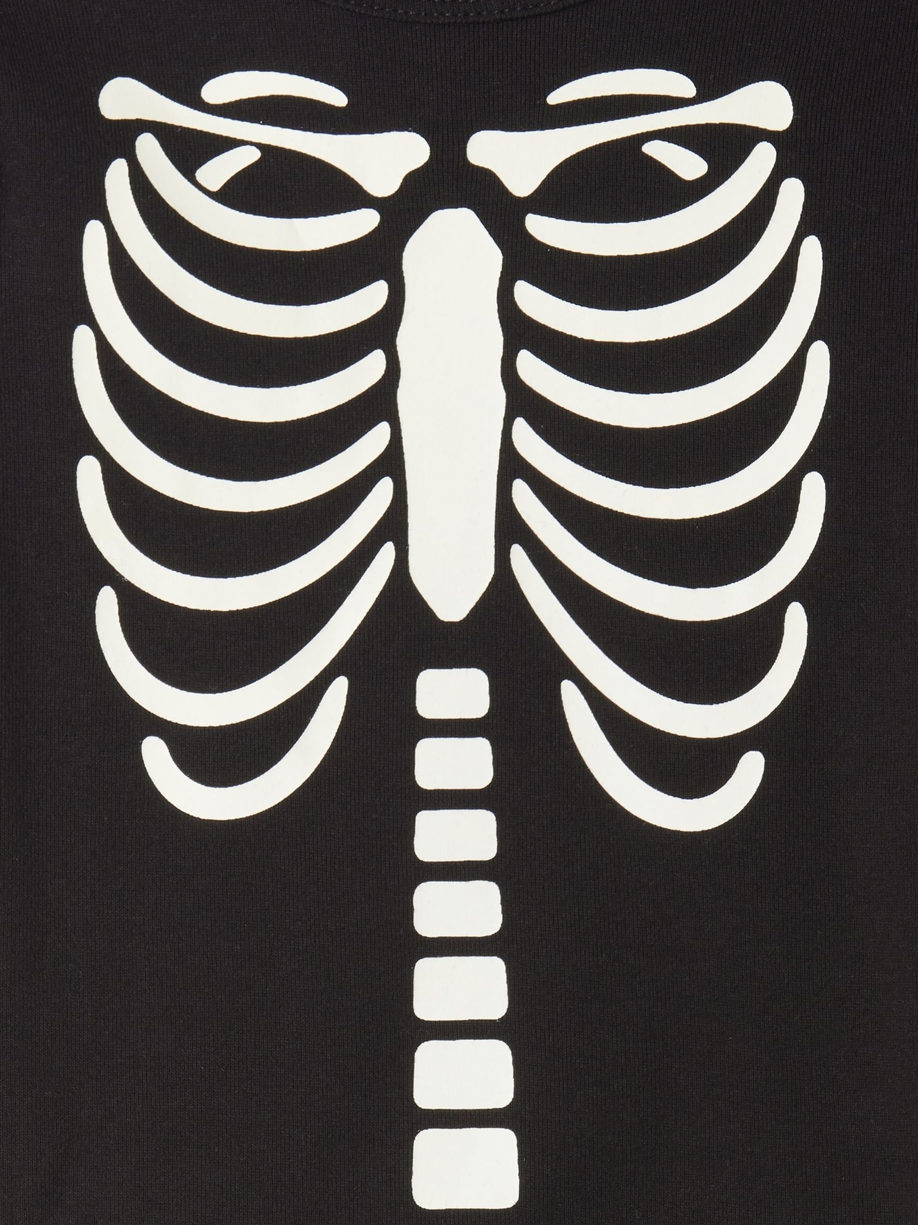 Black Skeleton Halloween Long Sleeve Pyjama Set (6mths-5yrs) - Image 3 of 3