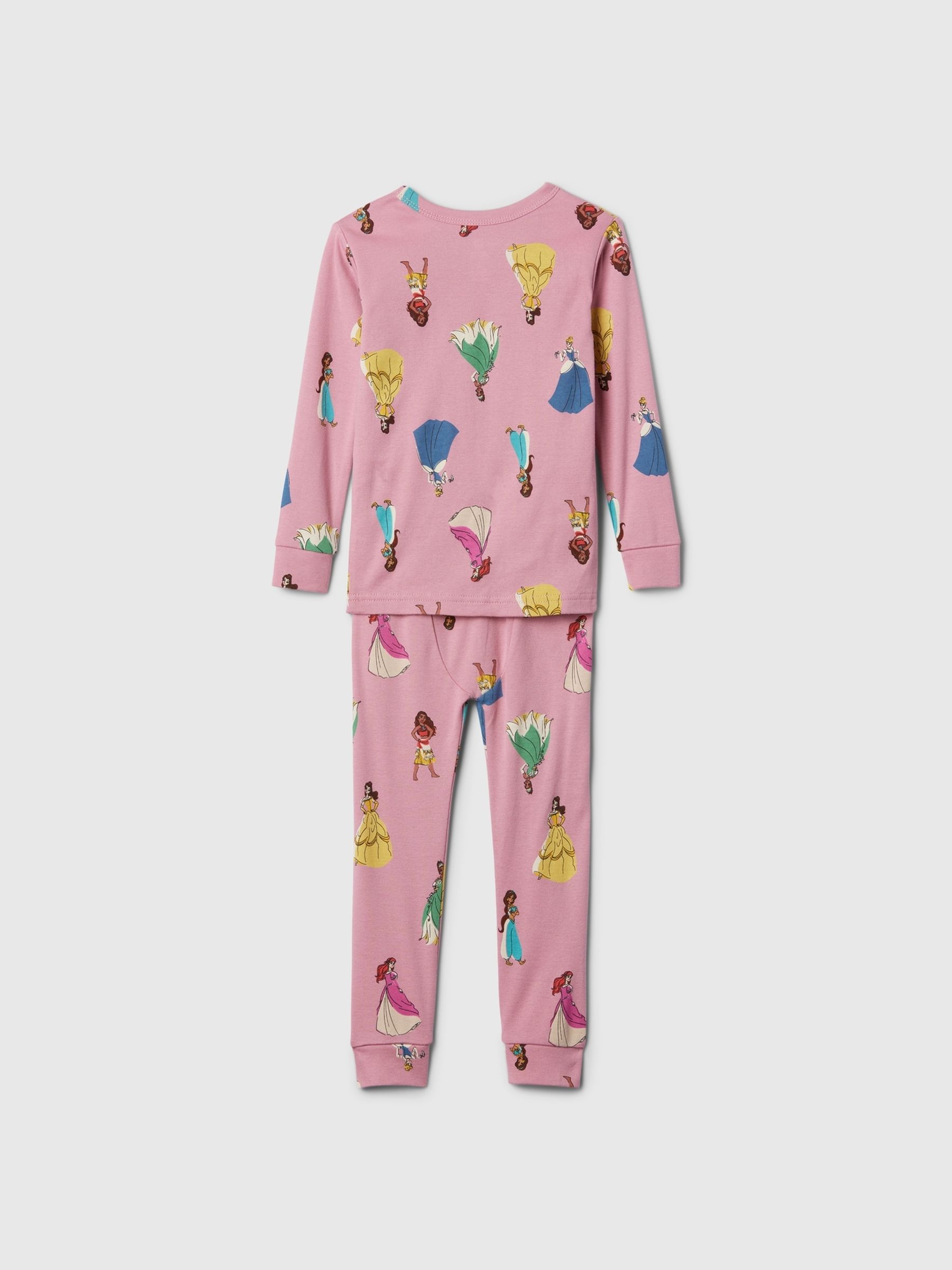 Pink Disney Princess Cotton Long Sleeve Pyjamas (6mths-5yrs) - Image 2 of 3