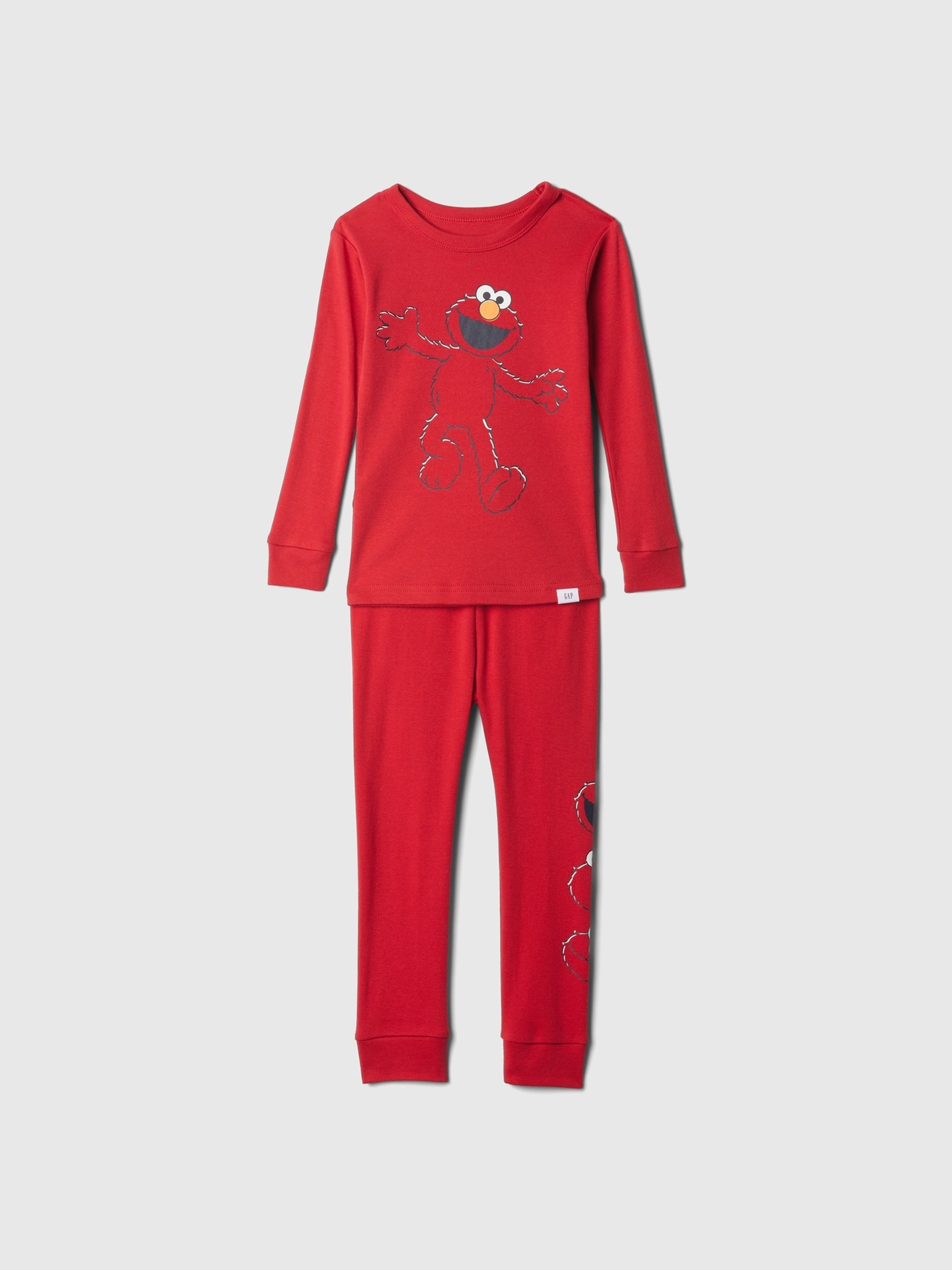 Red Elmo Sesame Street Cotton Long Sleeve Pyjamas (12mths-5yrs) - Image 1 of 7