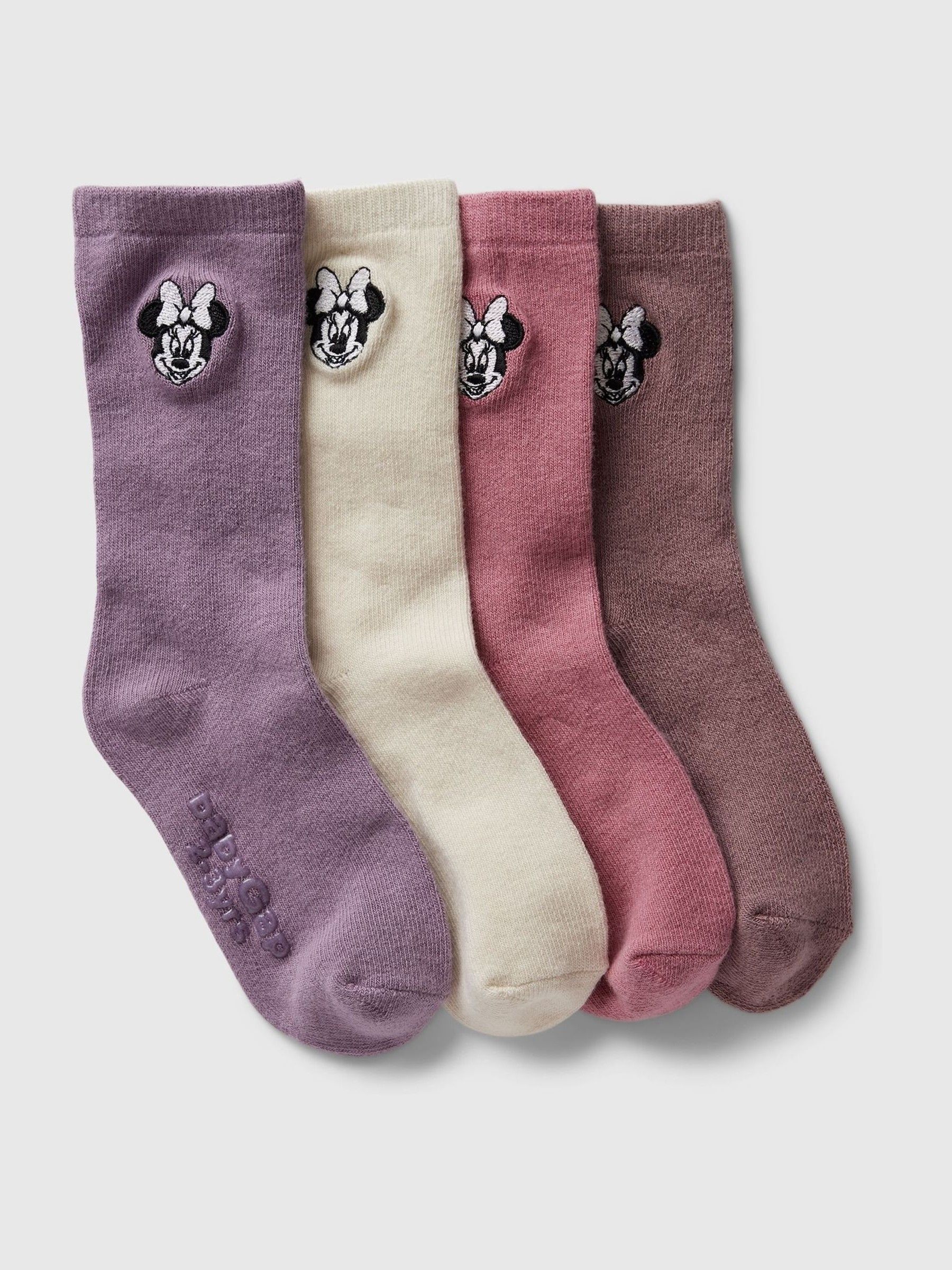 Pink 4 Pack Disney Minnie Mouse Crew Socks (12mths-5yrs) - Image 1 of 1