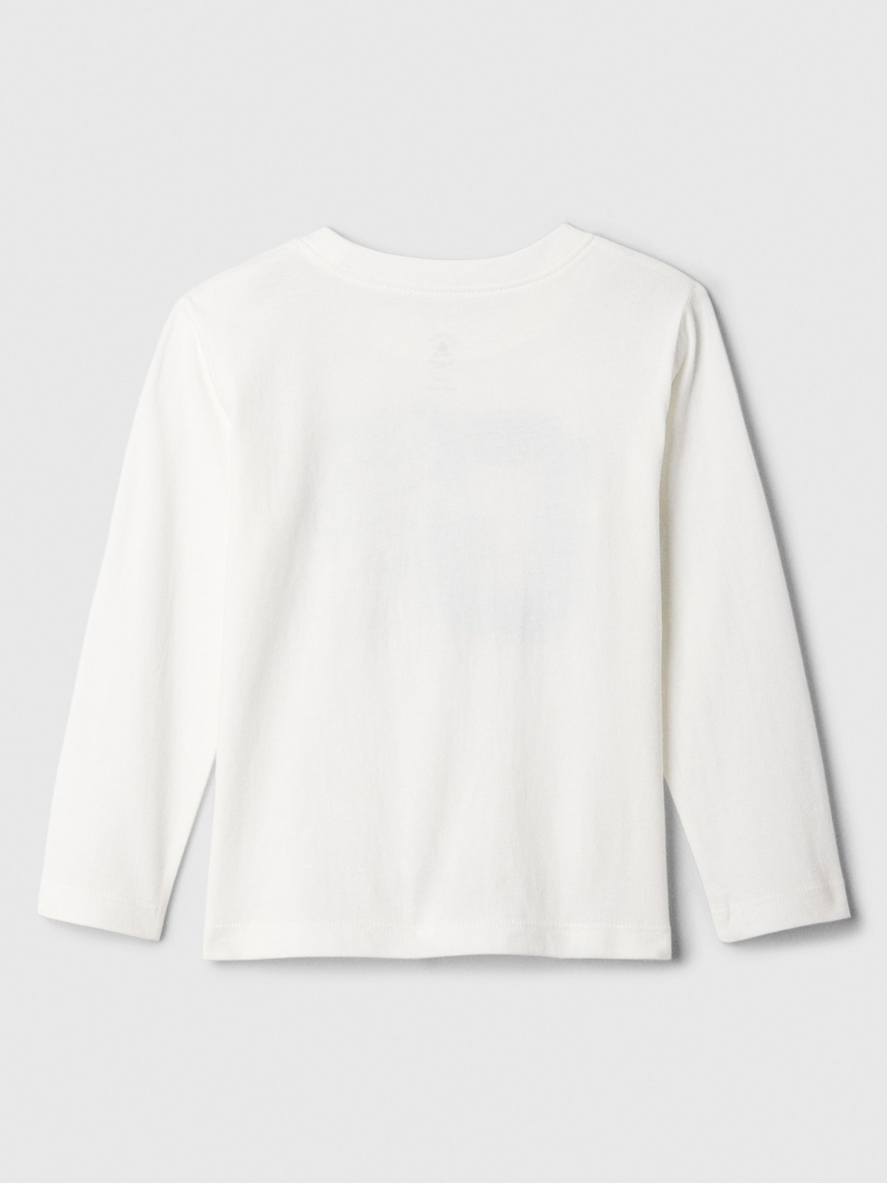 White/Blue Long Sleeve Logo Graphic T-Shirt (6mths-5yrs) - Image 2 of 3