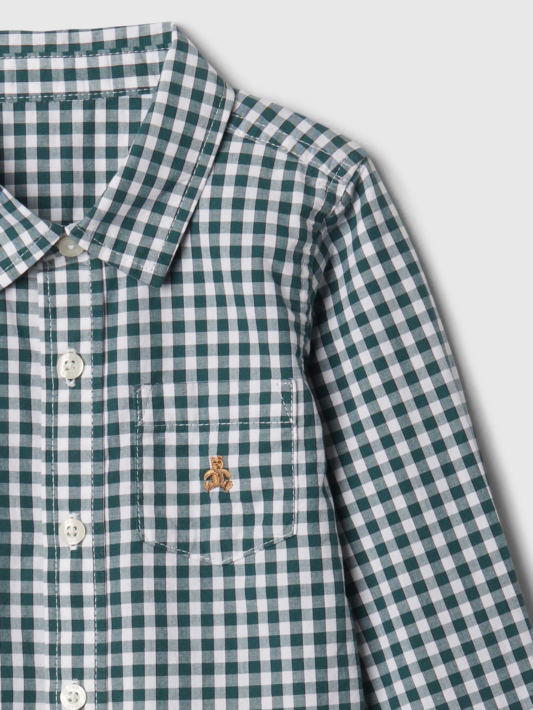 Green Brannan Bear Gingham Shirt & Trousers Outfit Set (6mths-5yrs) - Image 3 of 3