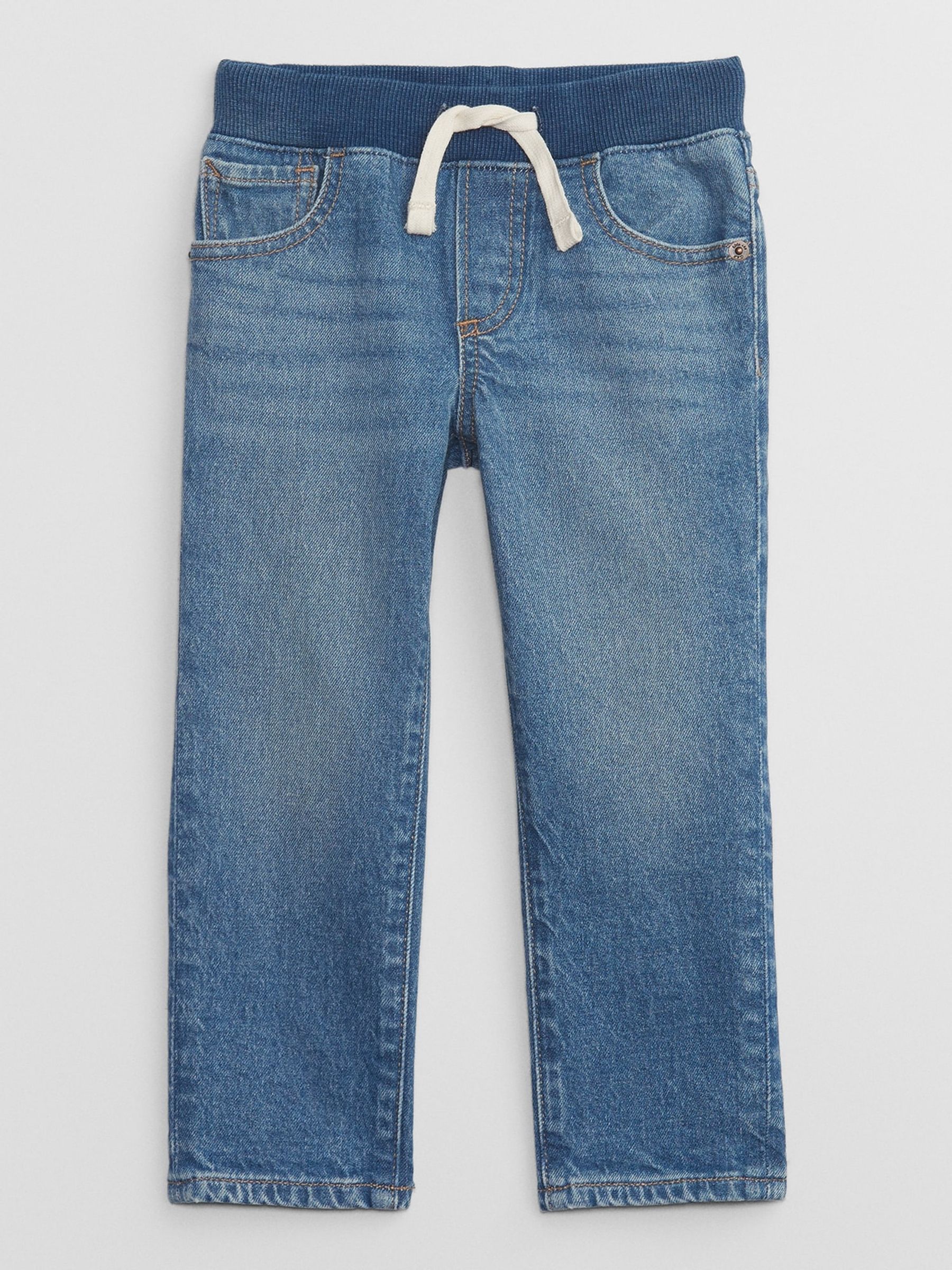Blue Pull On Slim Jeans (6mths-5yrs) - Image 1 of 4