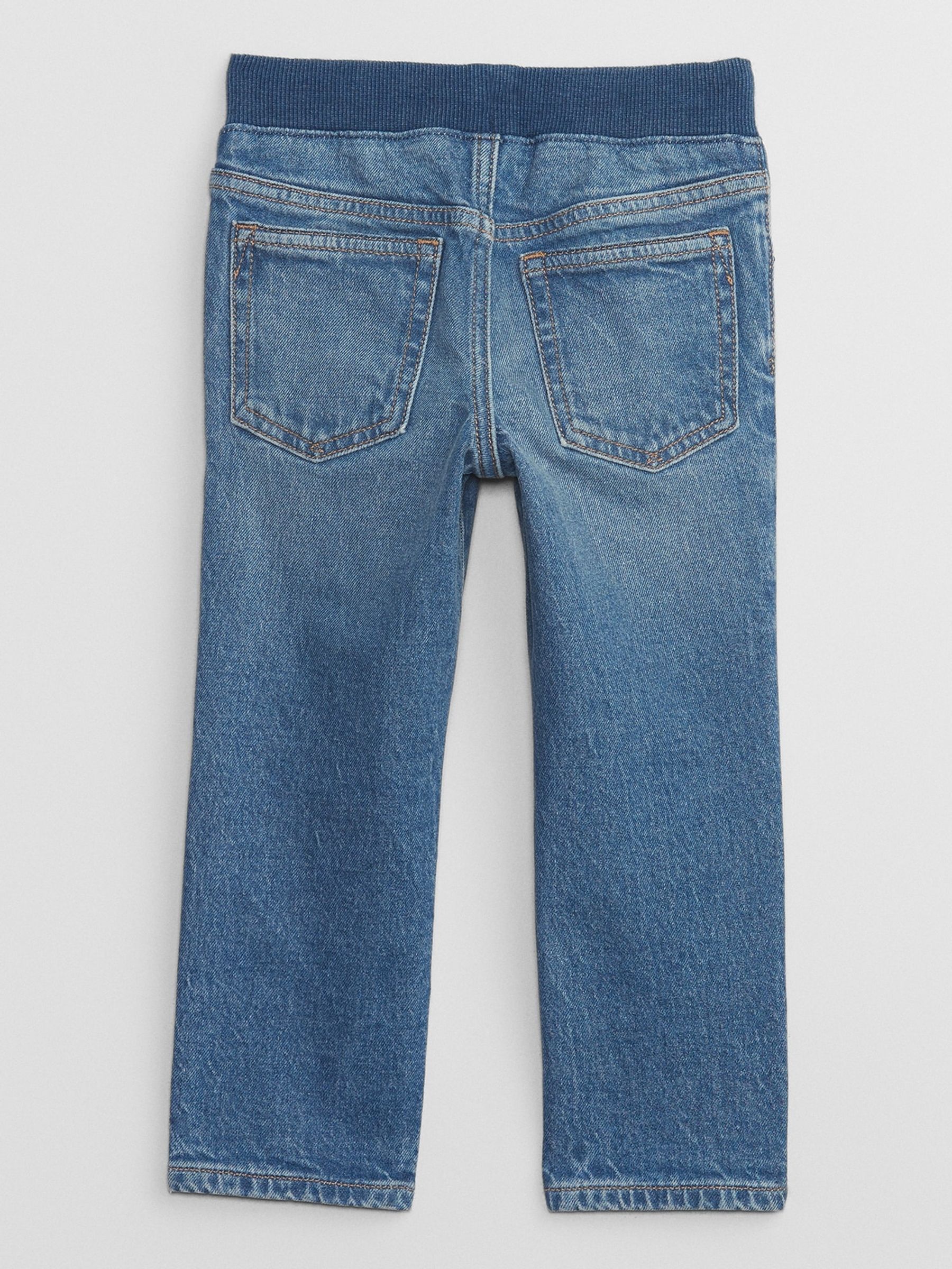 Blue Pull On Slim Jeans (6mths-5yrs) - Image 2 of 4