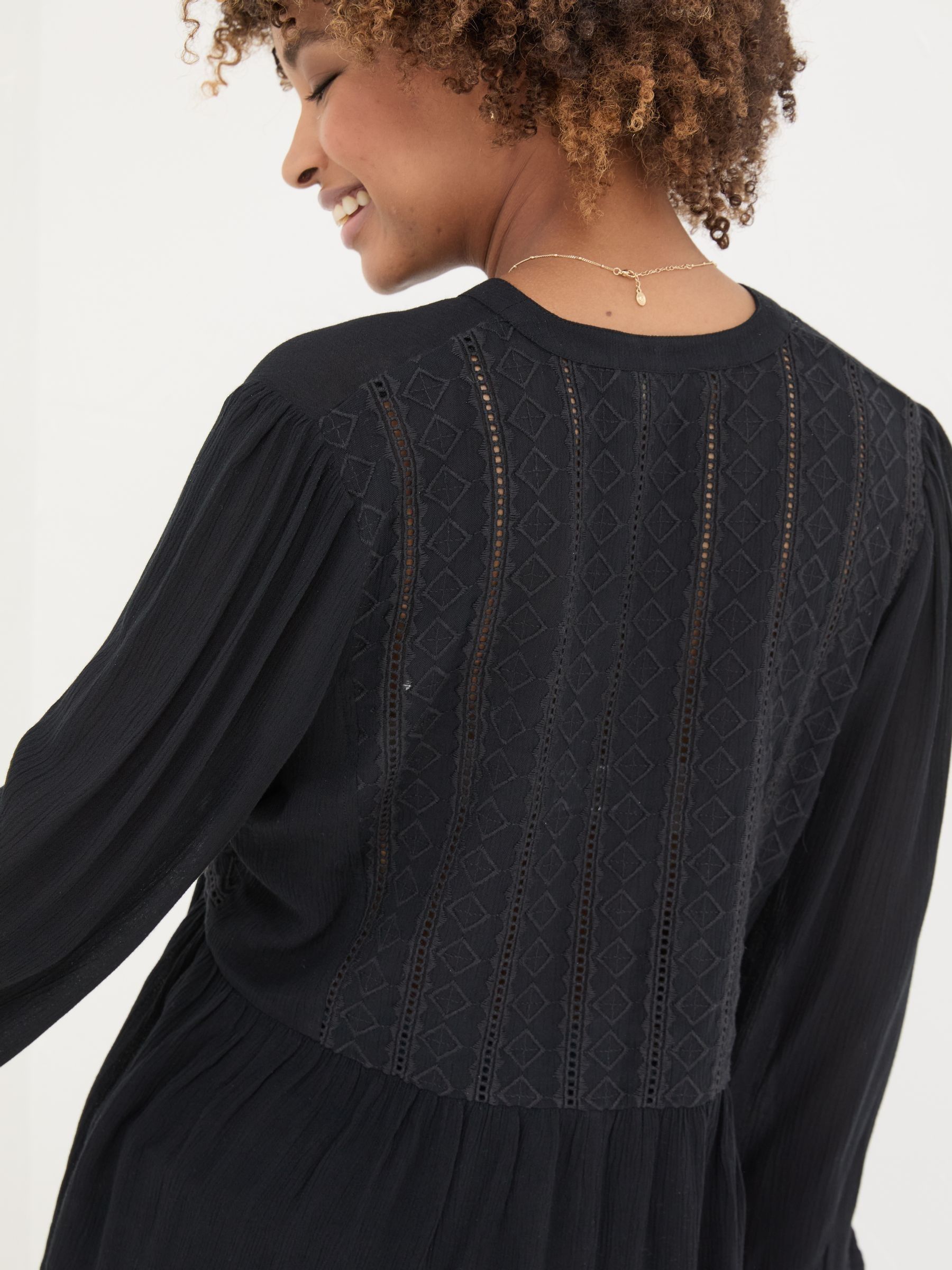 Black Lou Embroidered Blouse - Image 5 of 7