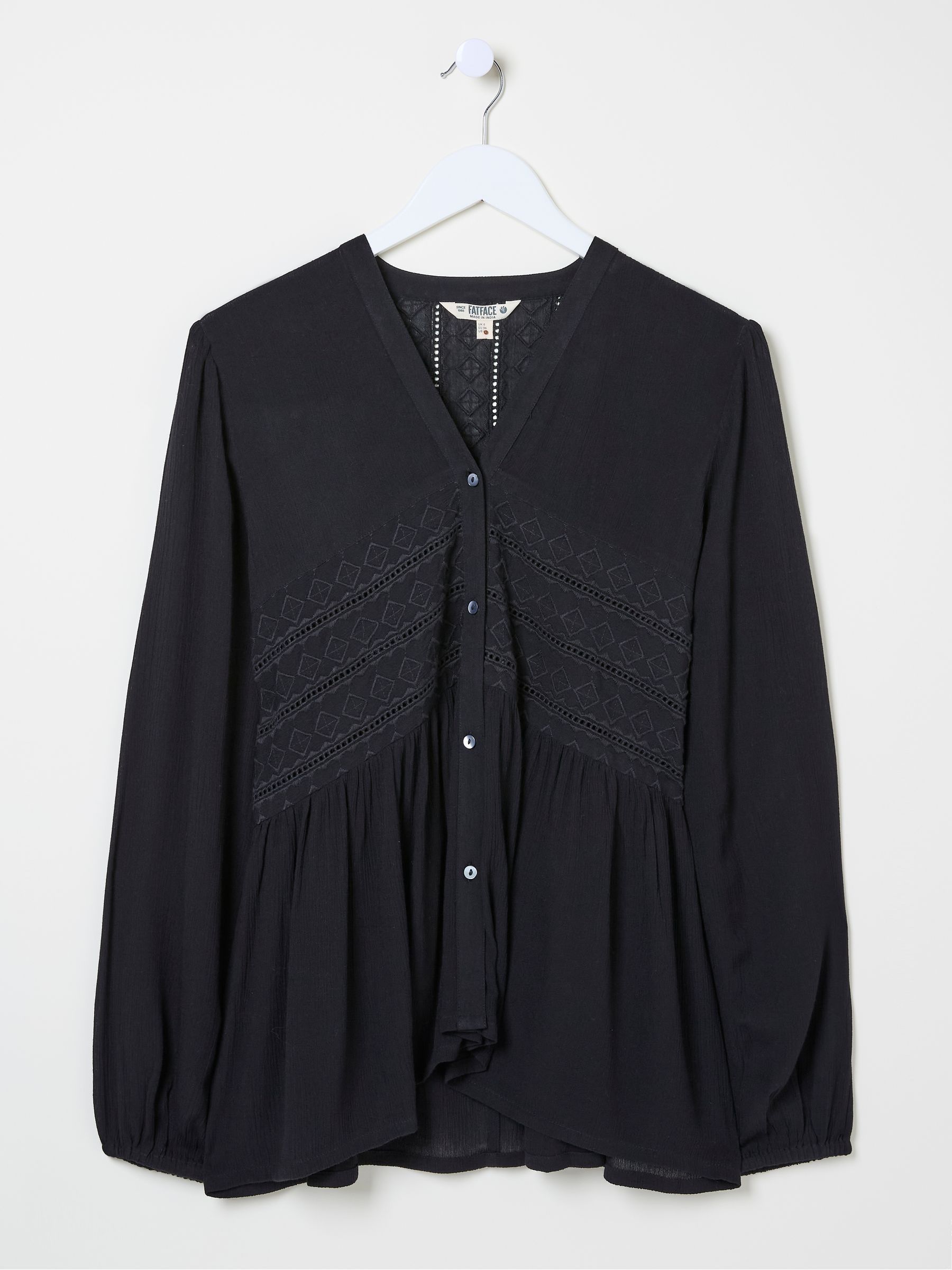 Black Lou Embroidered Blouse - Image 6 of 7