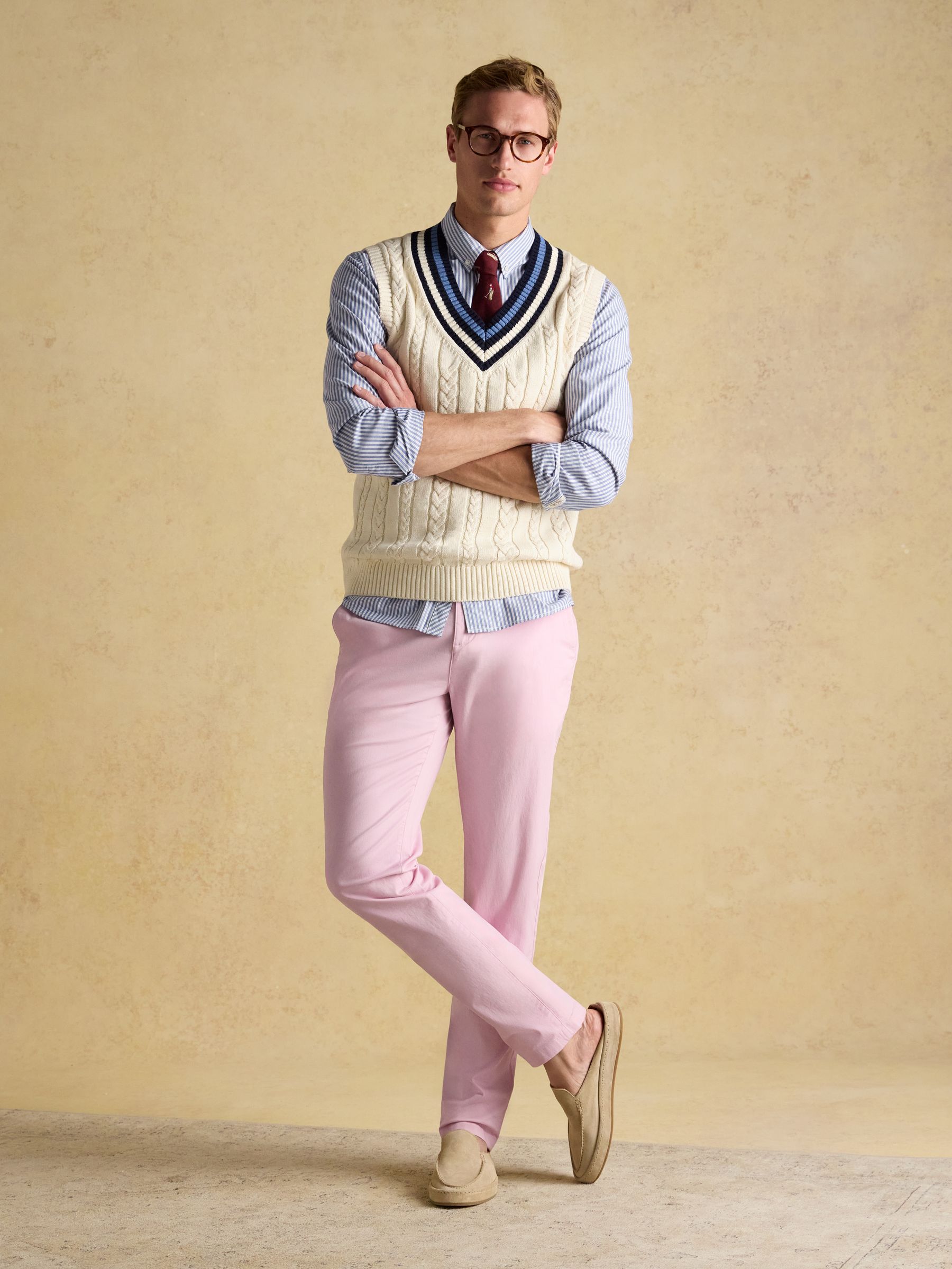 Classic Fit Pink Chino Trousers - Image 2 of 9