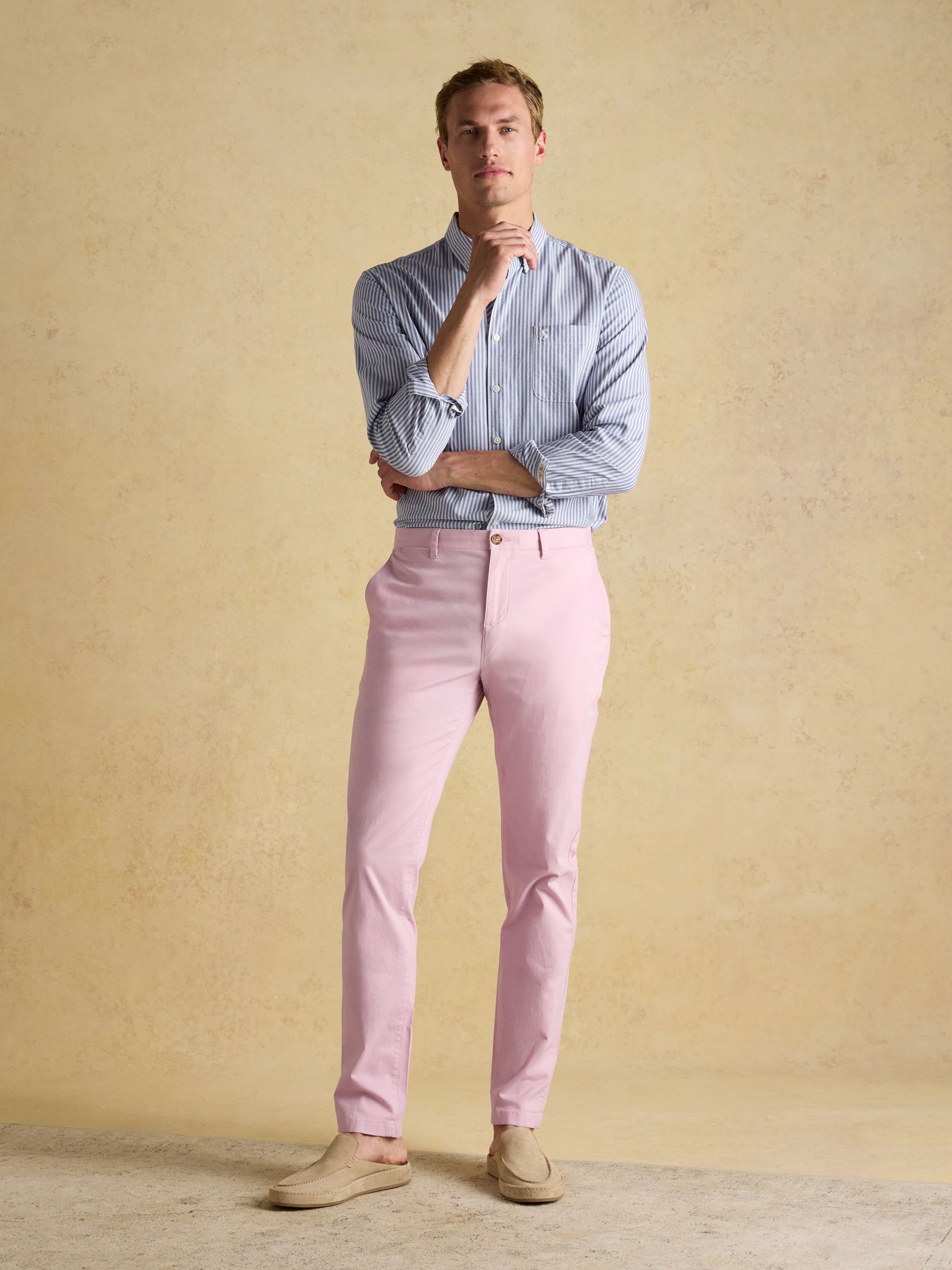 Classic Fit Pink Chino Trousers - Image 4 of 9