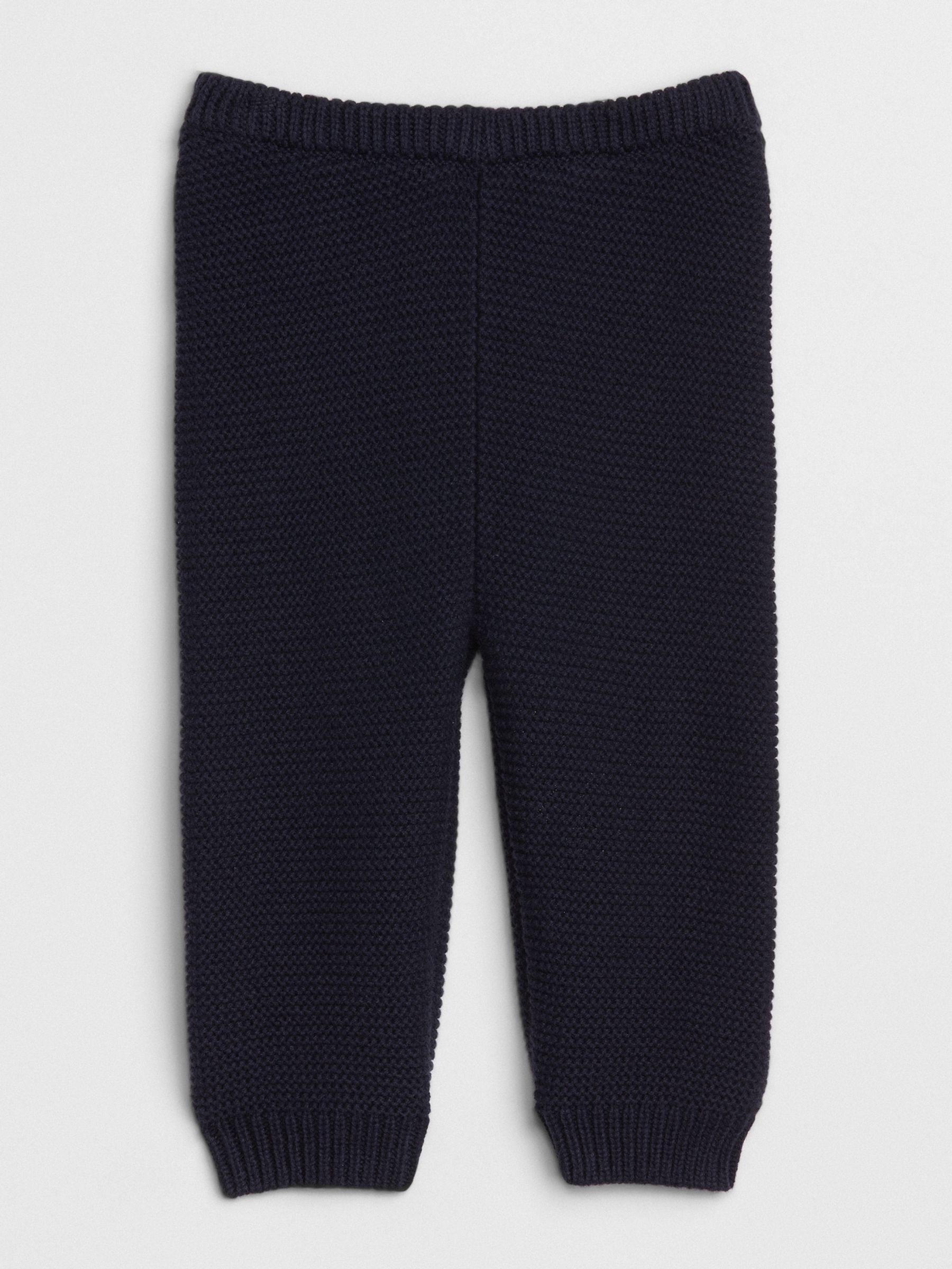 Navy Blue Brannan Bear Soft Cotton Knit Pull On Trousers (Newborn-24mths) - Image 2 of 3