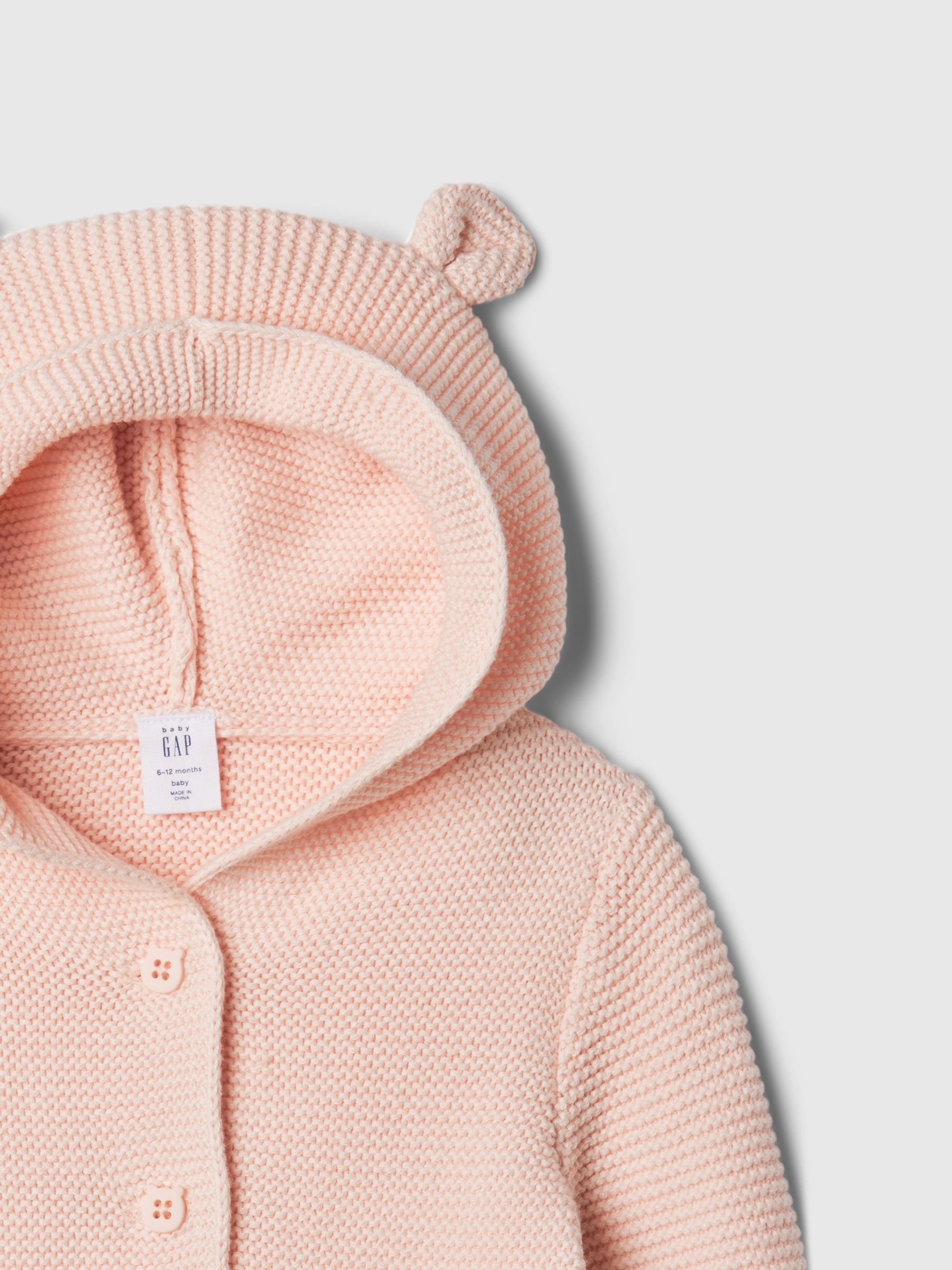 Pink Brannan Bear Soft Cotton Knit Cardigan (Newborn-24mths) - Image 3 of 3