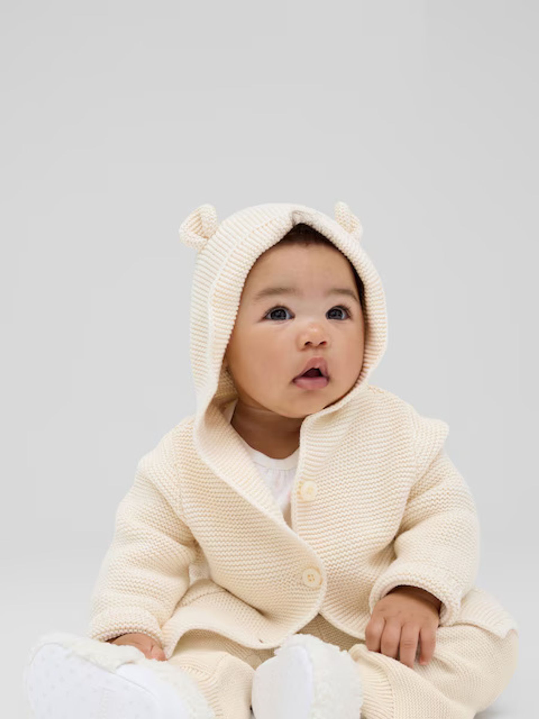 Cream Knitted Brannan Bear Cardigan (Newborn-24mths) - Image 1 of 2