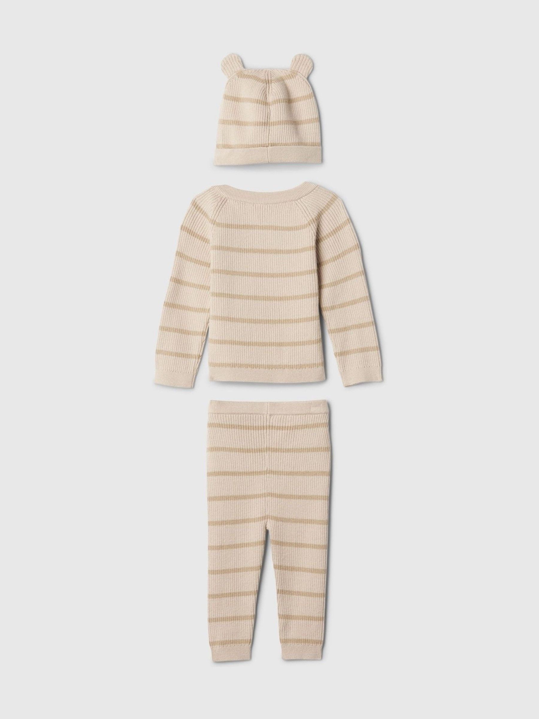 Cream Brannan Bear Wrap Jumper & Bottoms Outfit Set (Newborn-24mths) - Image 2 of 9