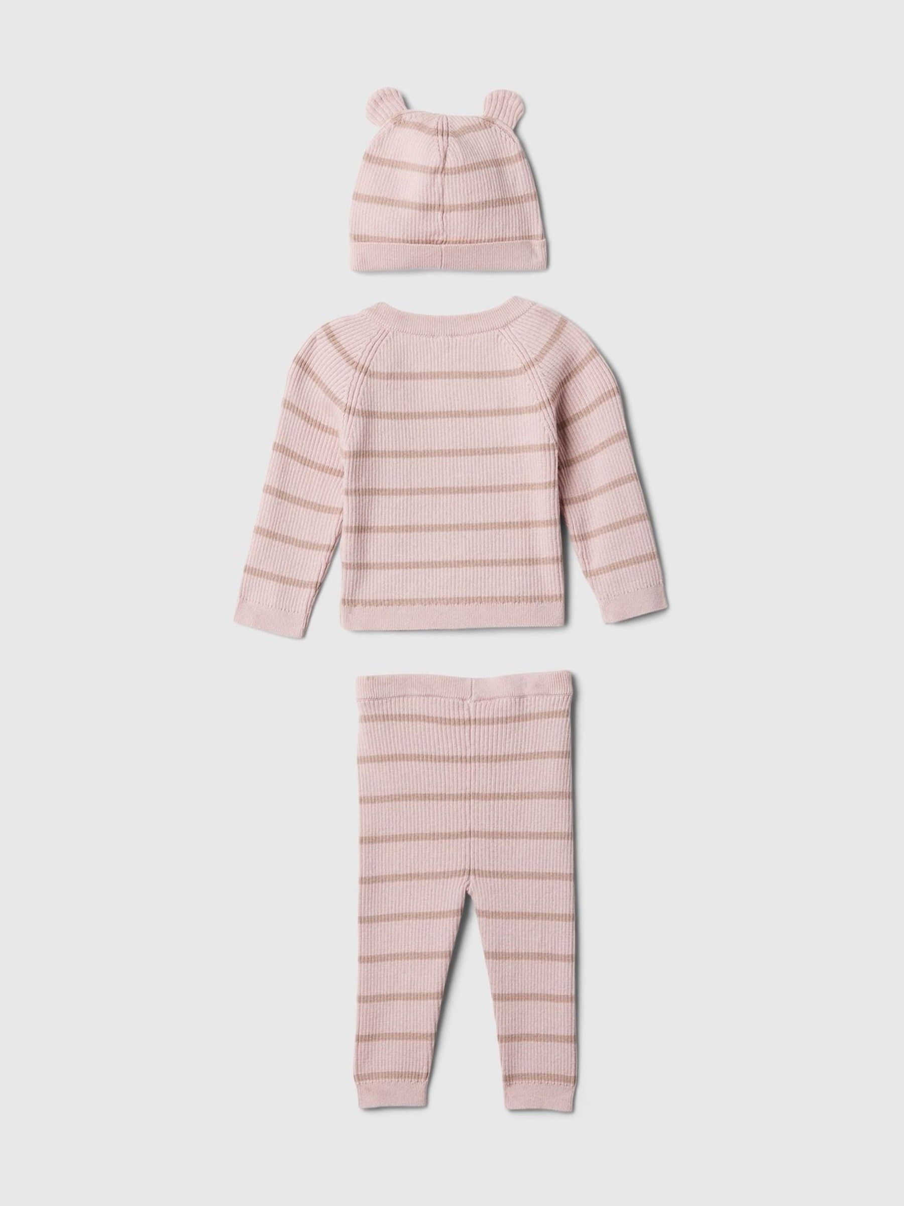 Pink Brannan Bear Wrap Jumper & Bottoms Outfit Set (Newborn-24mths) - Image 2 of 2