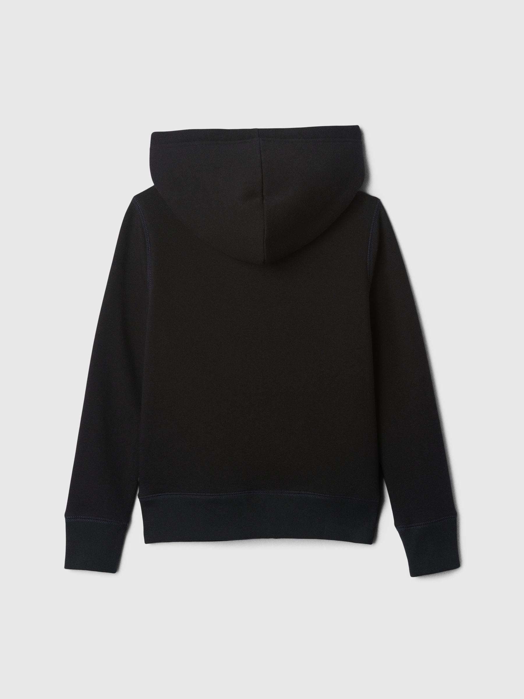 Black Logo Sherpa-Lined Zip Up Hoodie (4-13yrs) - Image 2 of 3
