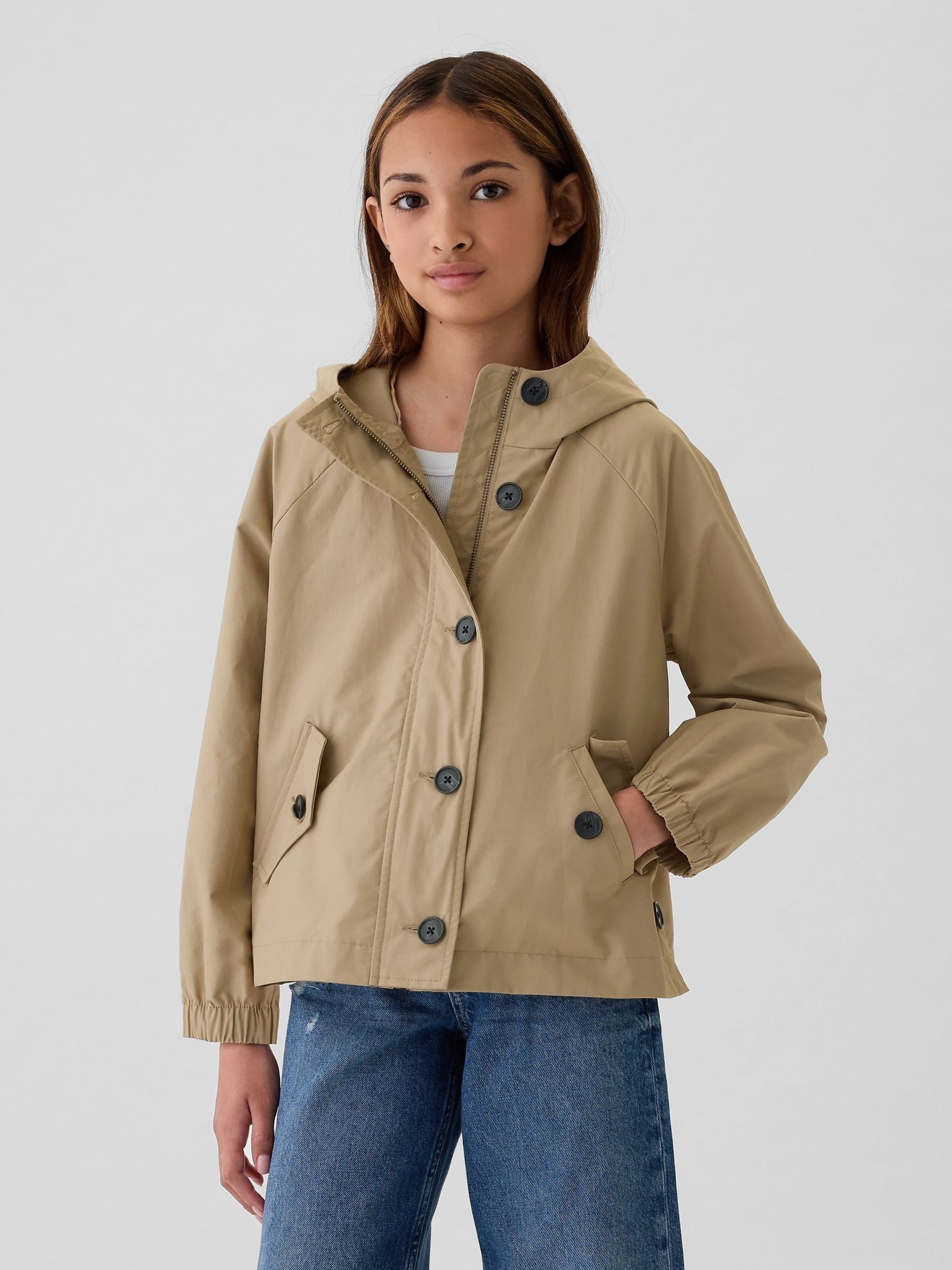 Cream Anorak Trench Coat (4-13yrs) Gap