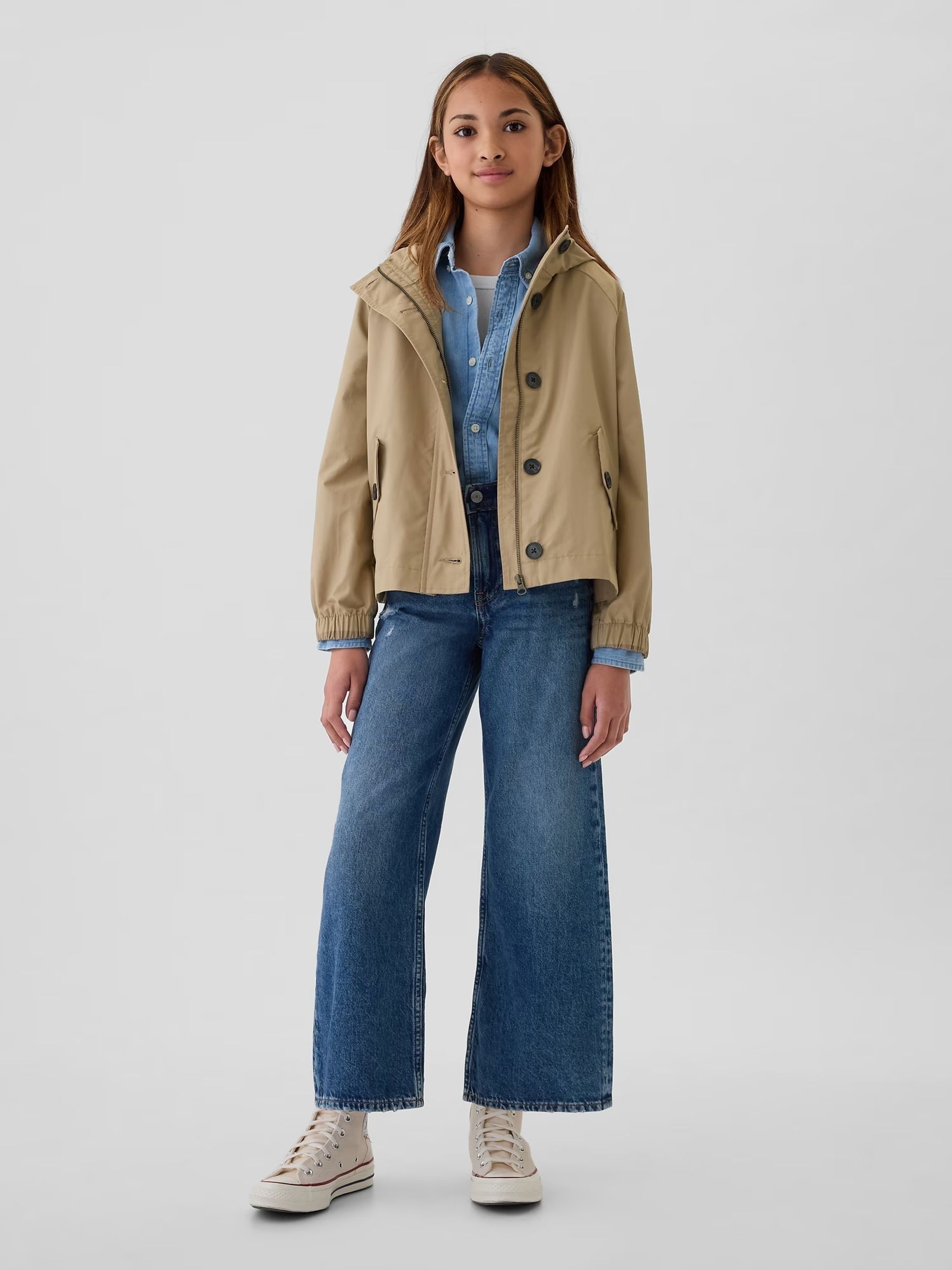 Cream Anorak Trench Coat (4-13yrs) - Image 3 of 5