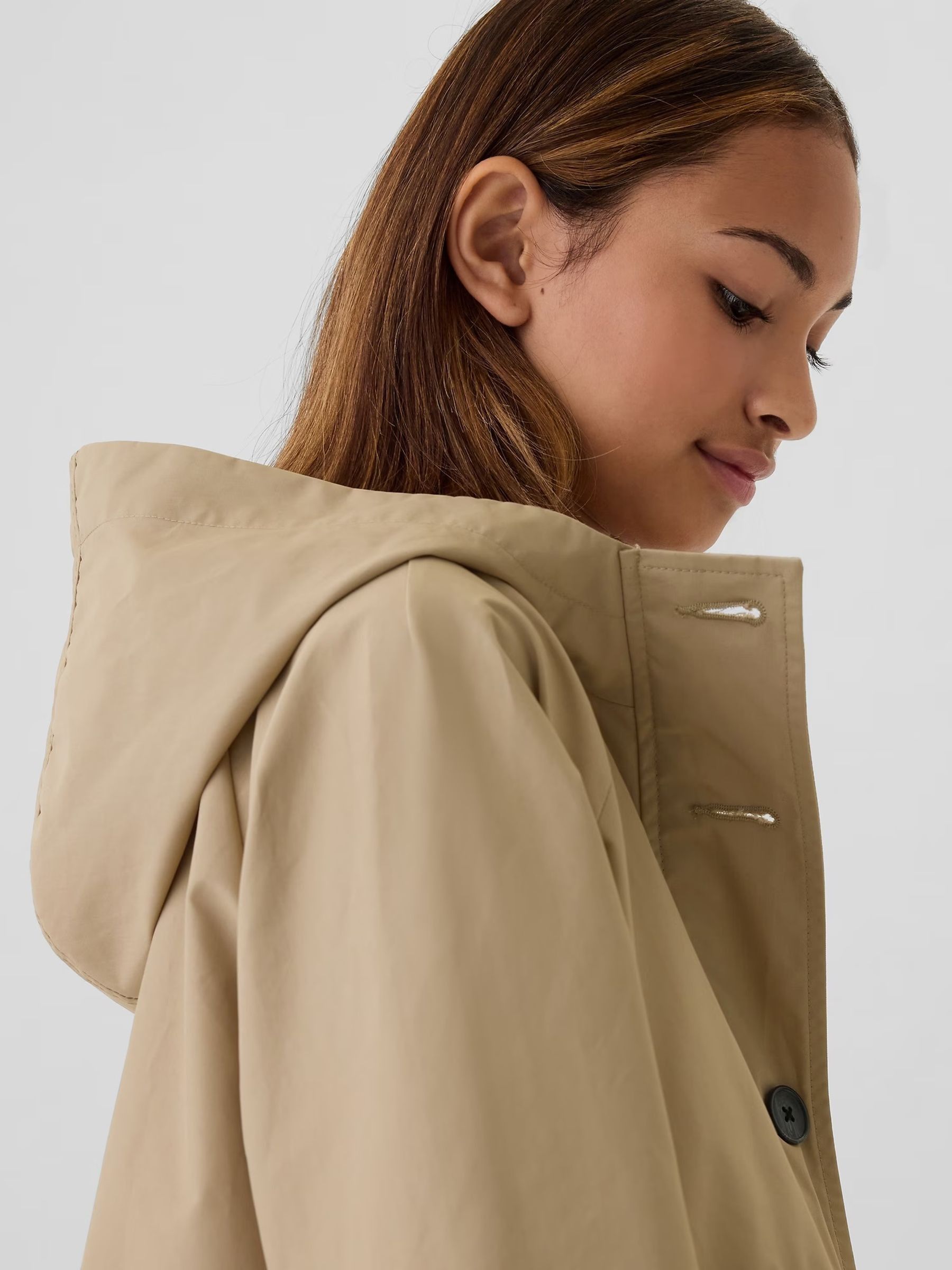 Cream Anorak Trench Coat (4-13yrs) - Image 4 of 5