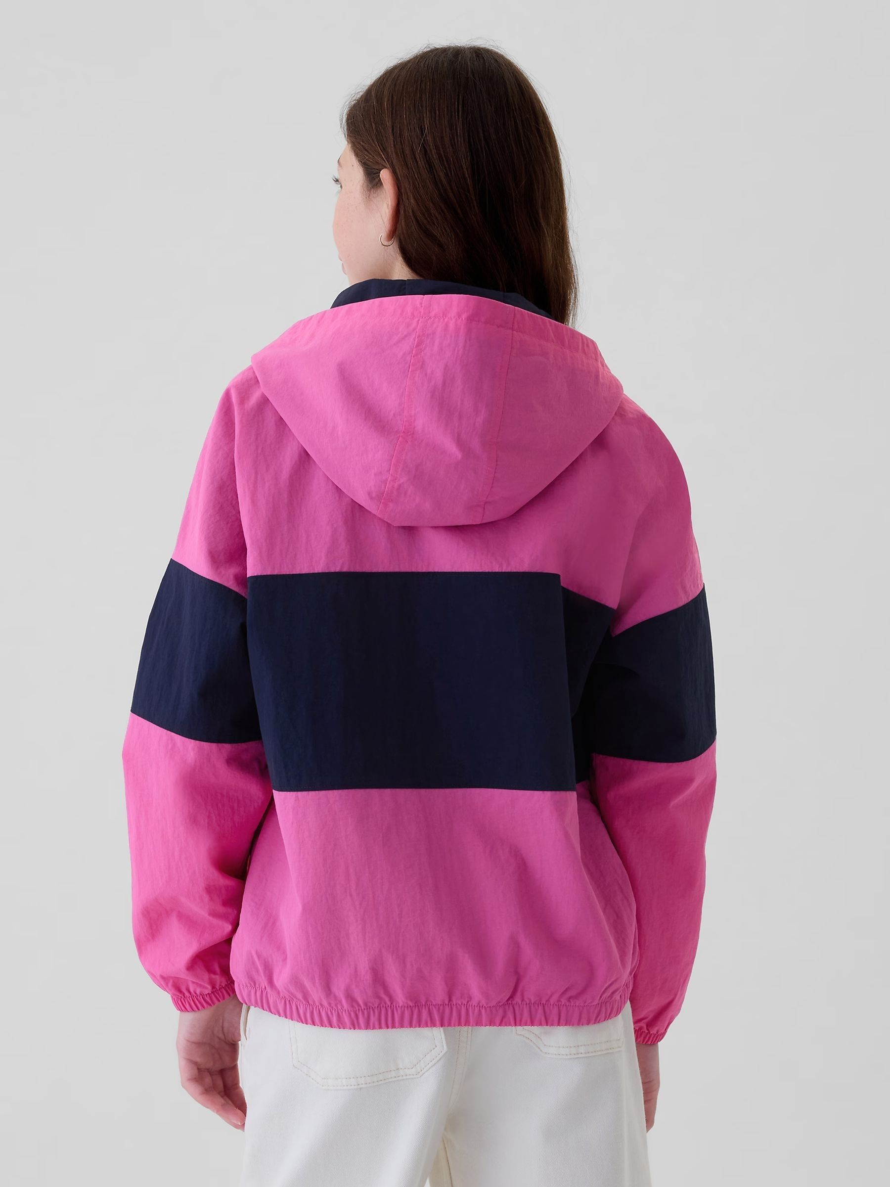 Pink Anorak Windbreaker Hooded Jacket (4-13yrs) - Image 2 of 5