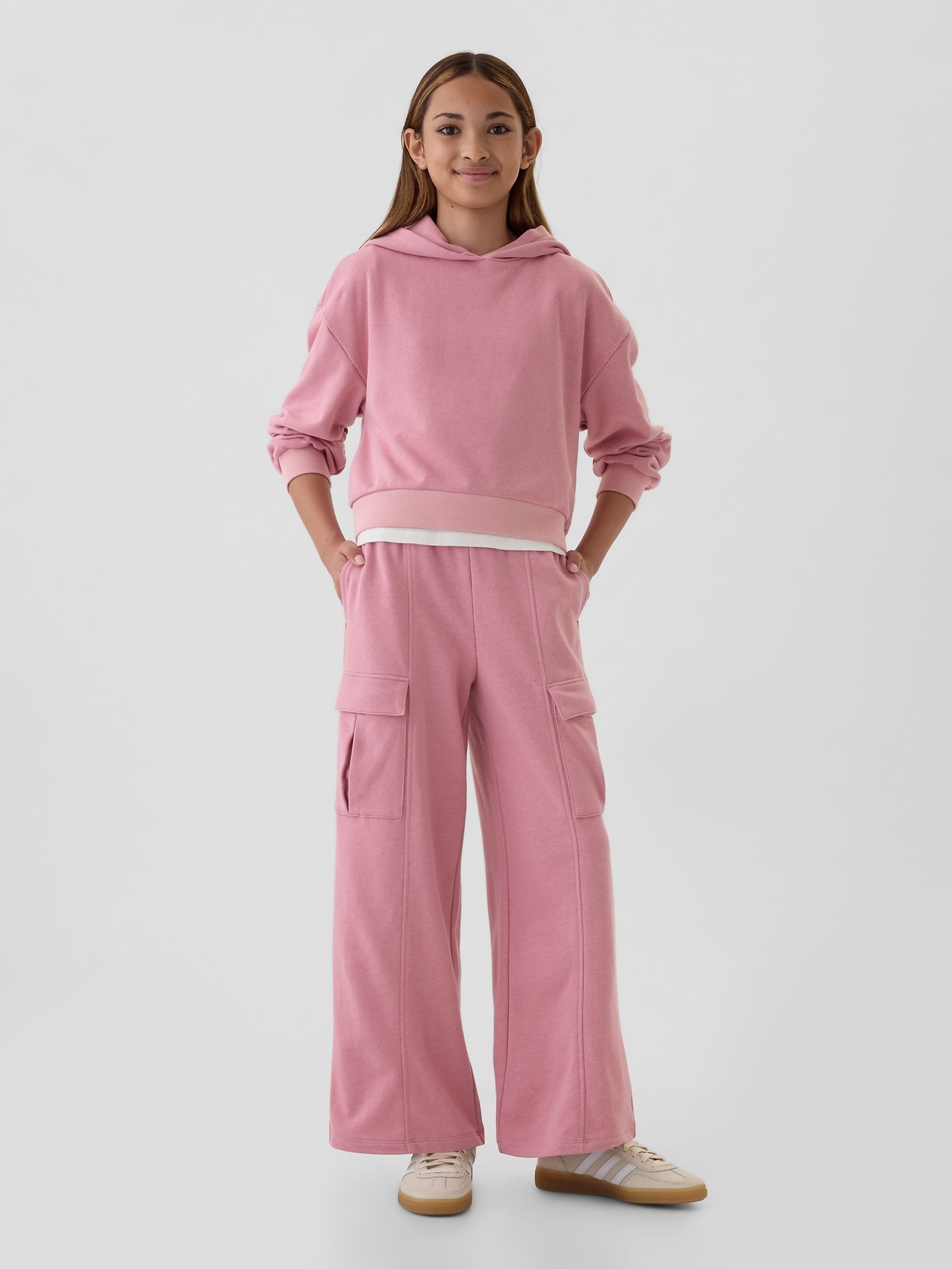 Pink Vintage Soft Oversized Hoodie (4-13yrs) - Image 3 of 3