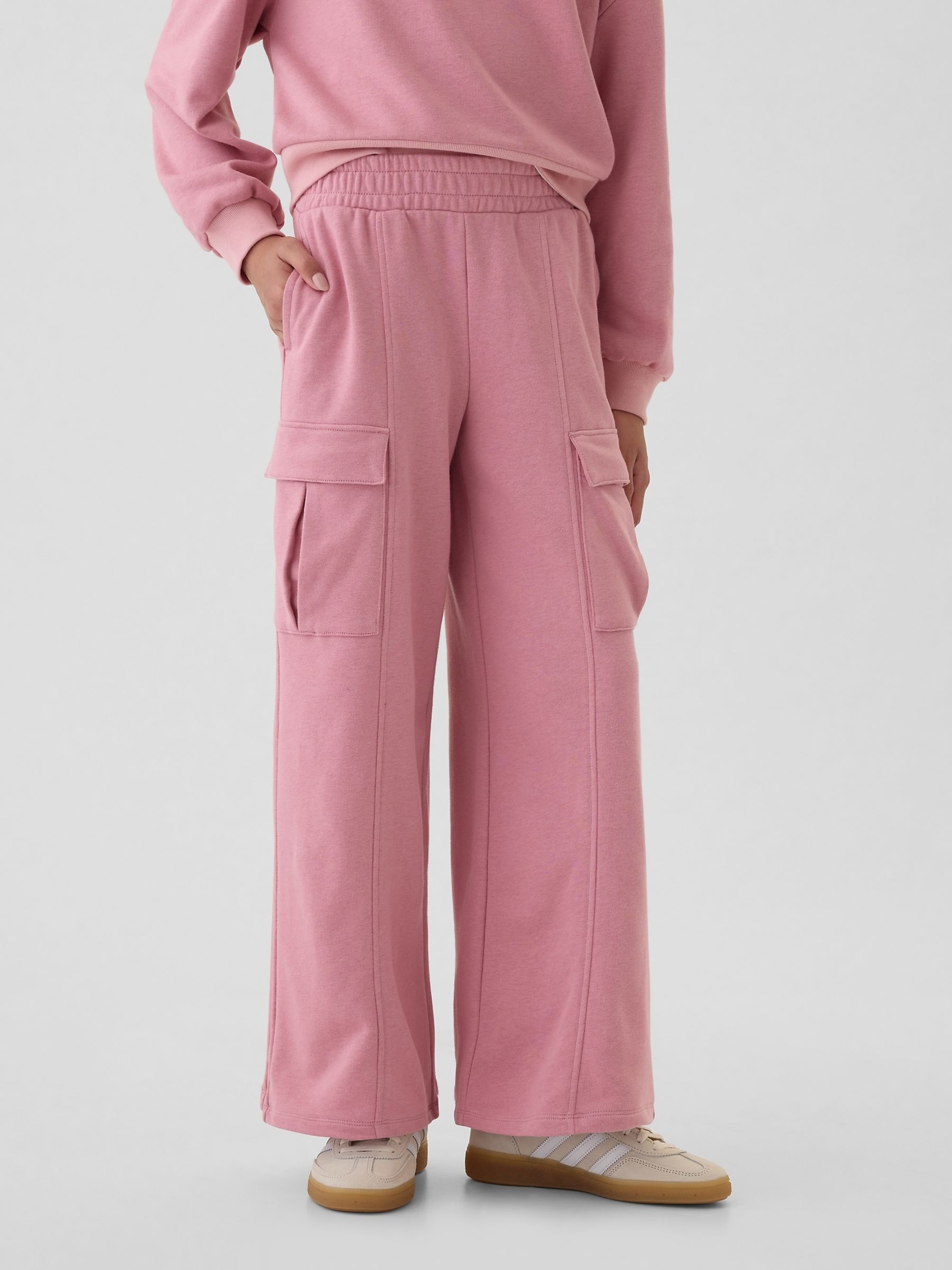 Pink Vintage Soft Seamed Cargo Joggers (4-13yrs) - Image 2 of 5