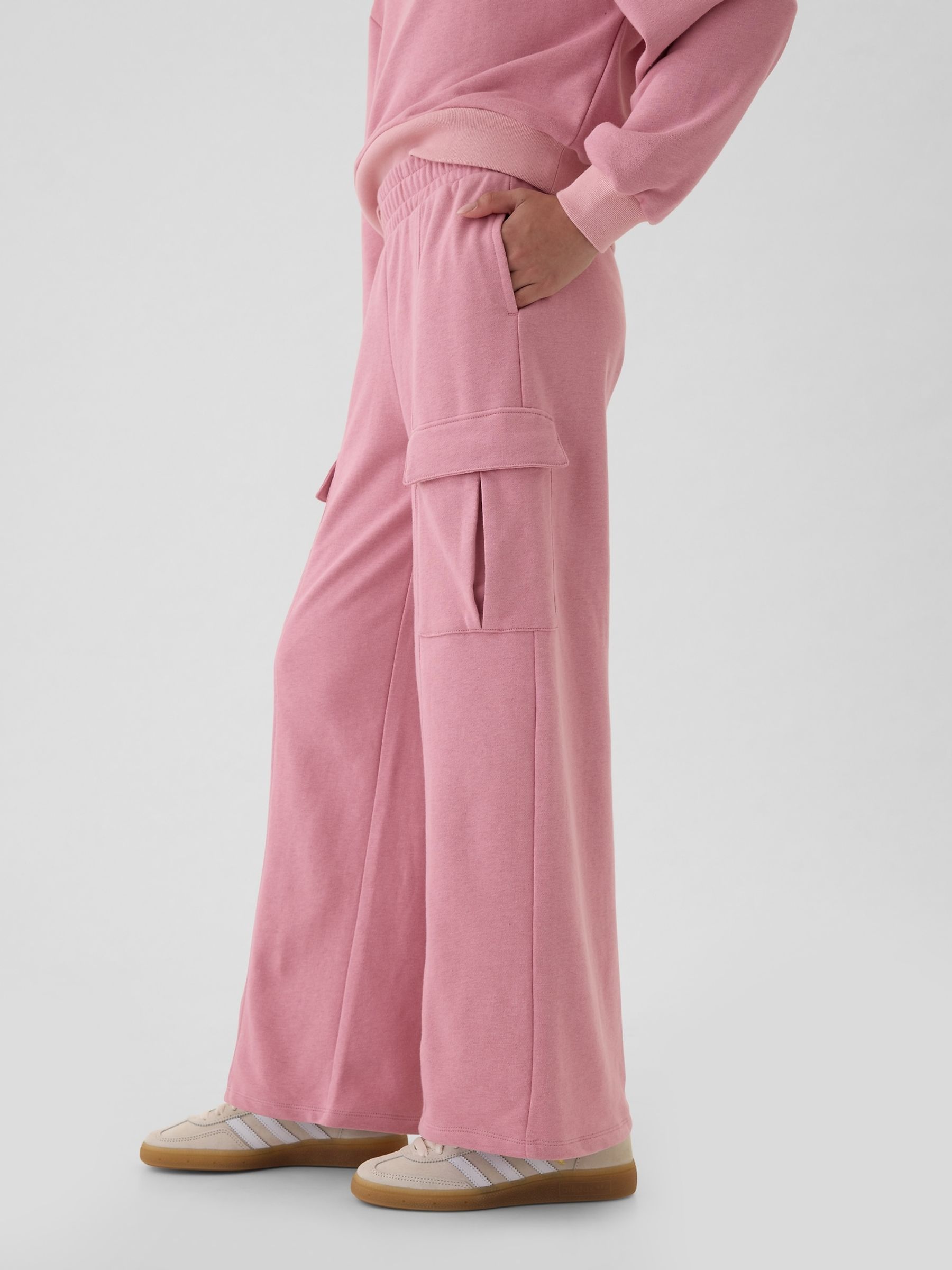 Pink Vintage Soft Seamed Cargo Joggers (4-13yrs) - Image 4 of 5