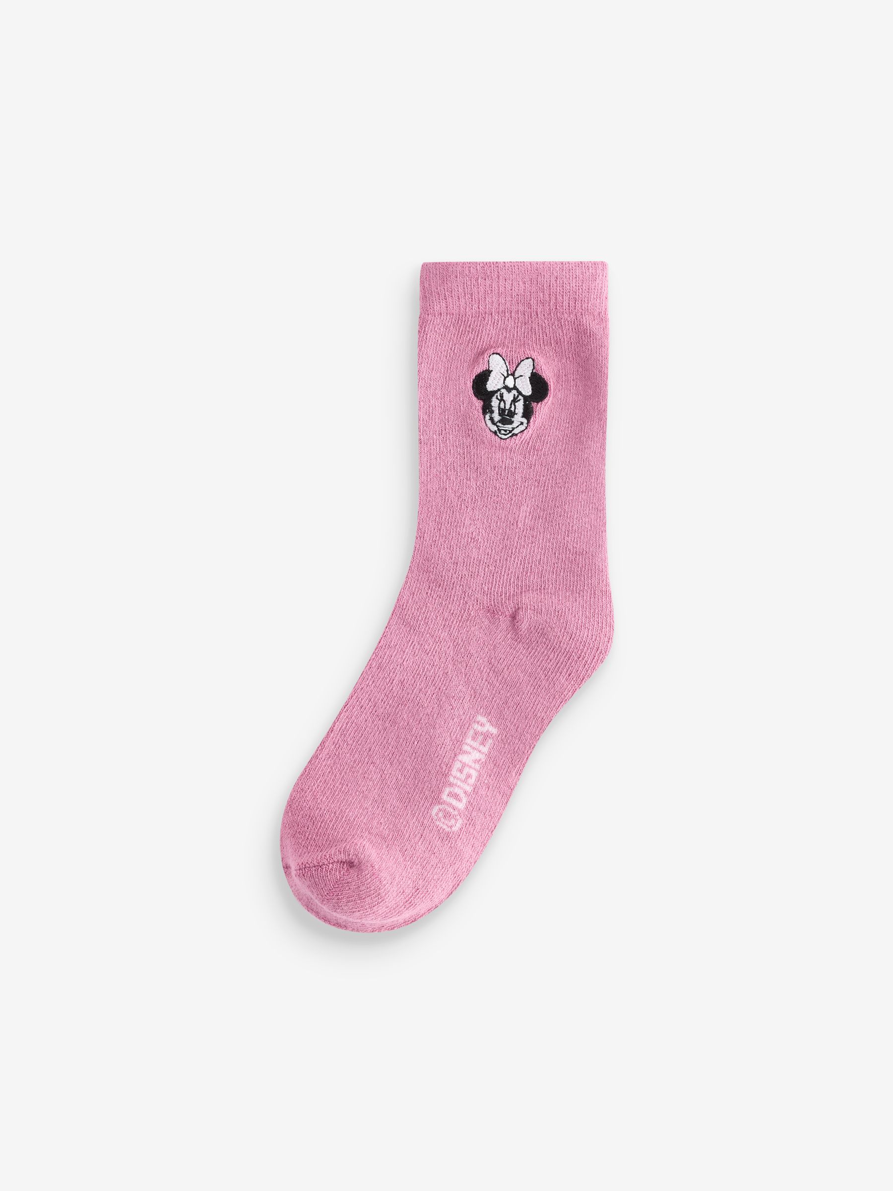 Pink Kids 4 Pack Disney Minnie Mouse Crew Socks - Image 2 of 5