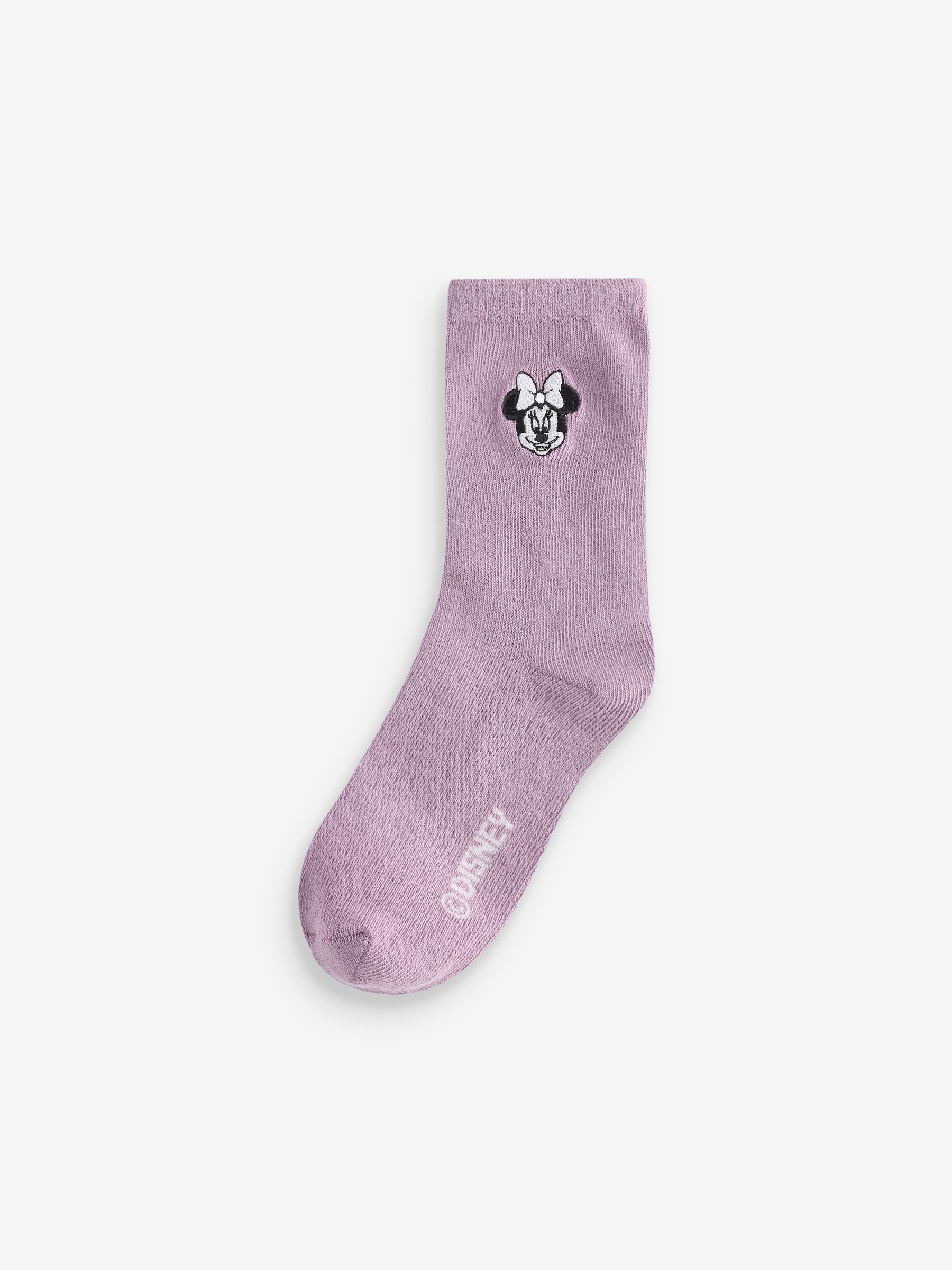 Pink Kids 4 Pack Disney Minnie Mouse Crew Socks - Image 3 of 5