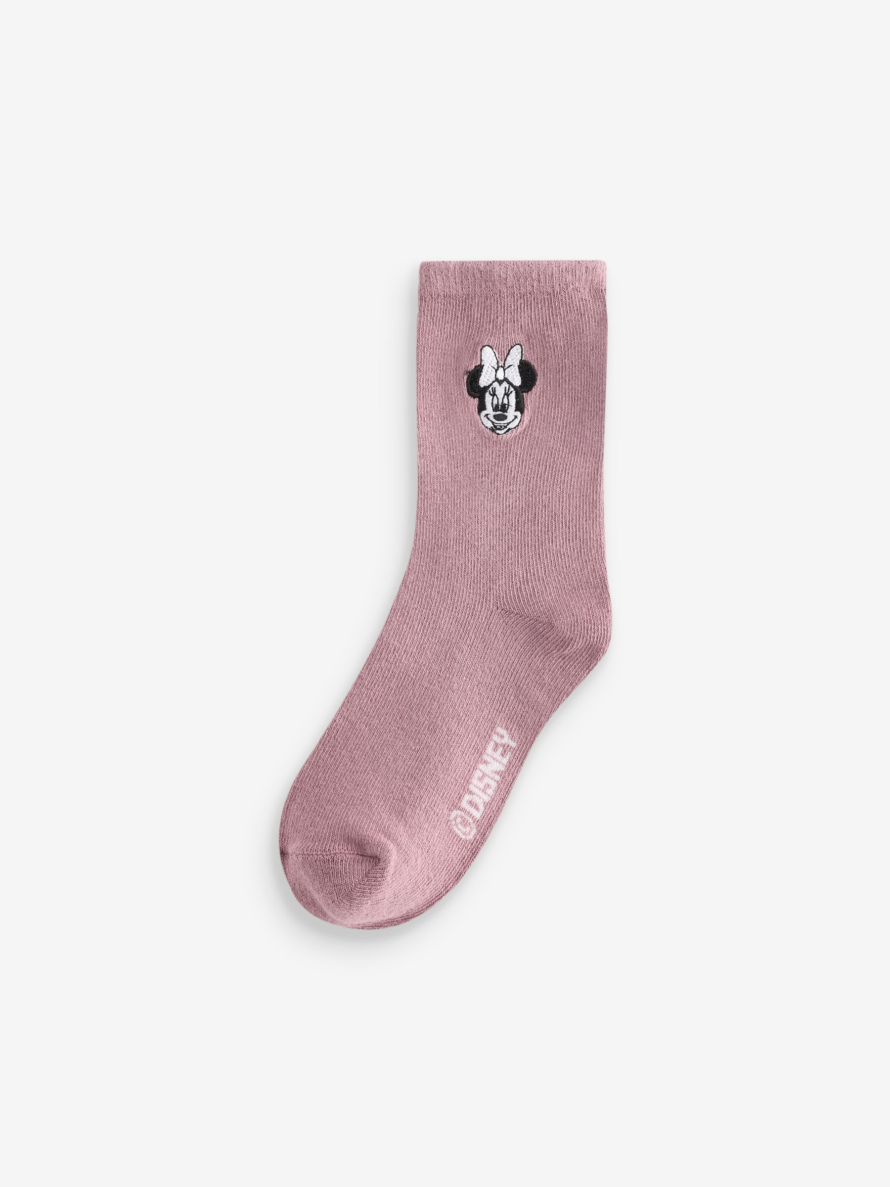 Pink Kids 4 Pack Disney Minnie Mouse Crew Socks - Image 5 of 5