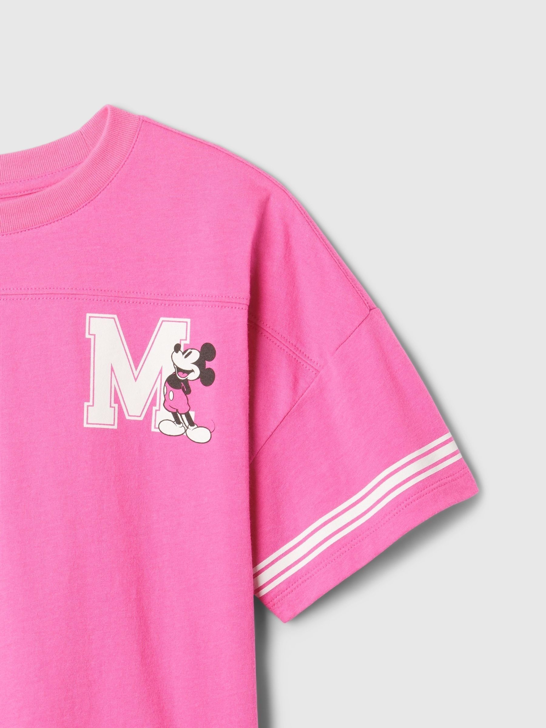 Pink Disney Pink Boxy Cropped Graphic T-Shirt (4-13yrs) - Image 4 of 4