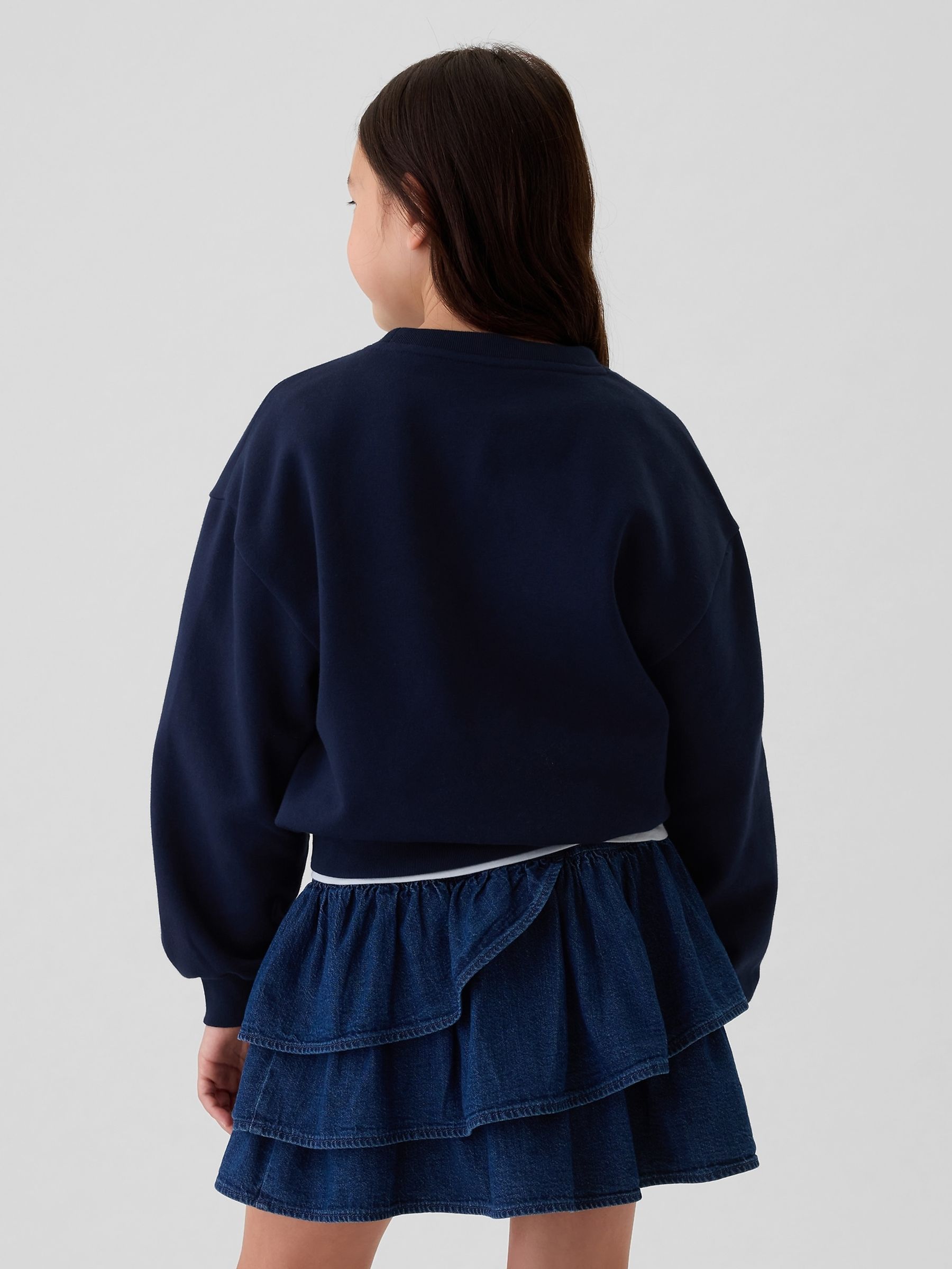Navy Blue Vintage Soft Jumper (4-13yrs) - Image 2 of 5