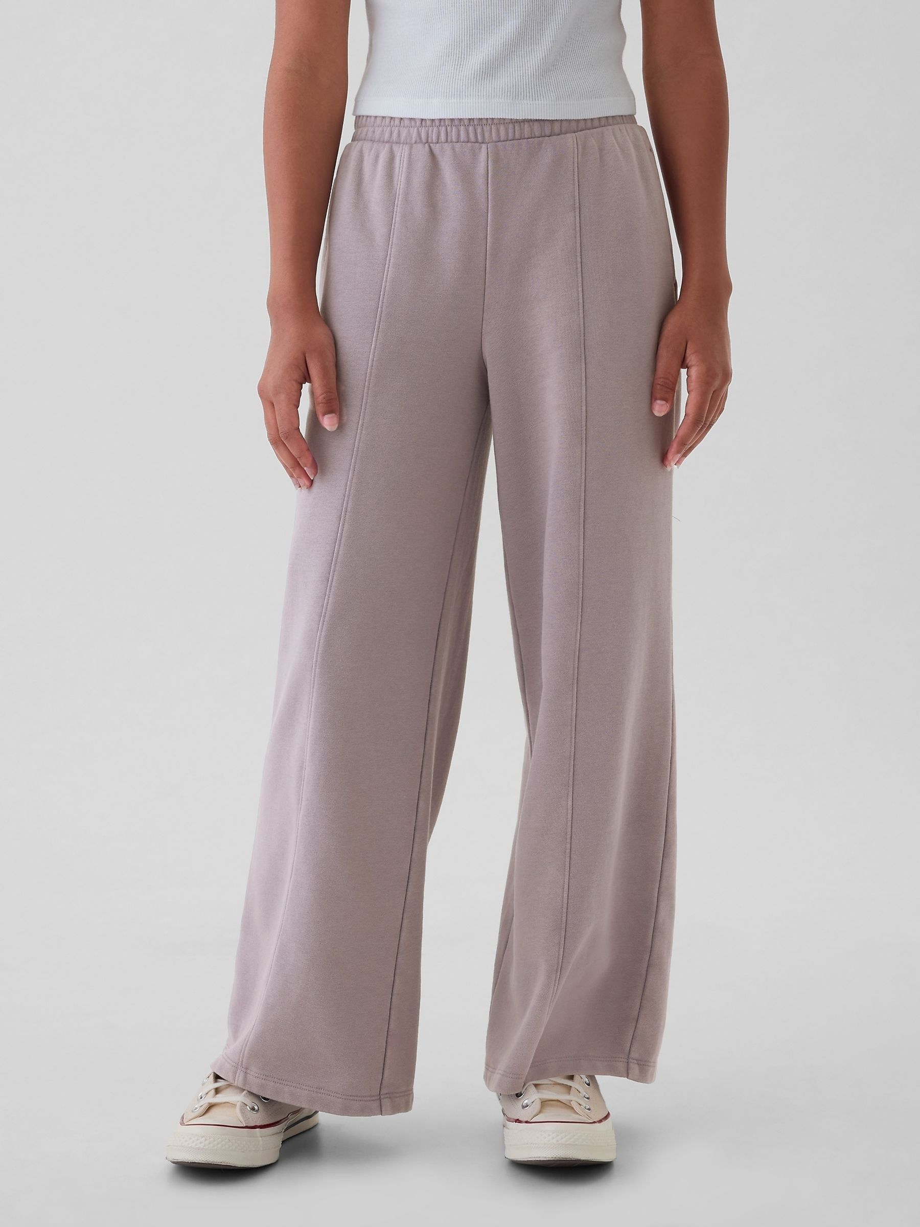 Purple Vintage Soft Wide Leg Joggers (4-13yrs) - Image 2 of 5