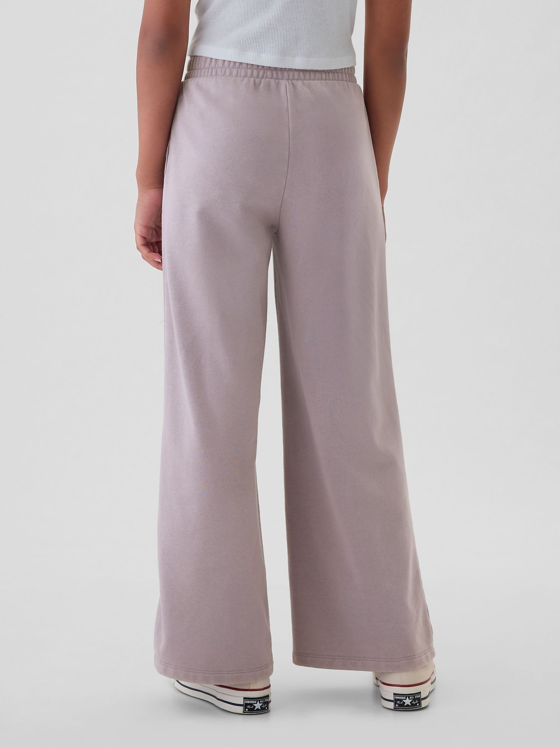 Purple Vintage Soft Wide Leg Joggers (4-13yrs) - Image 3 of 5