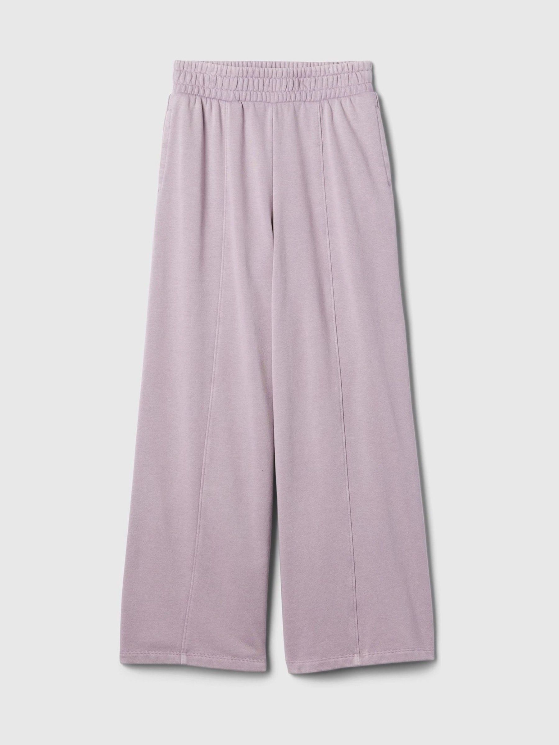 Purple Vintage Soft Wide Leg Joggers (4-13yrs) - Image 4 of 5
